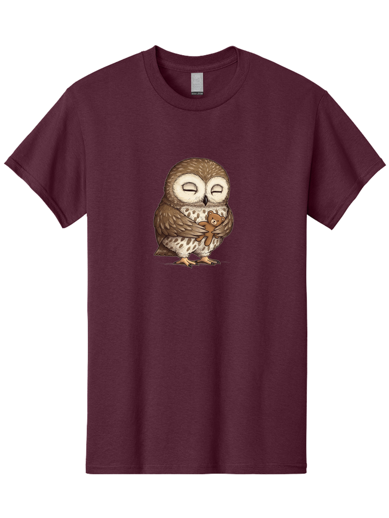 Owl-Hugging-Teddy-6 Men'S Graphic Tee, 100% Cotton, Comfortable Casual Summer Wear, Machine Washable, Vintage Camera, Old Camera, Antique Camera, Black Camera, Classic Photography, Photography Equipment, Nostalgic Device, Film Camera, Baf924