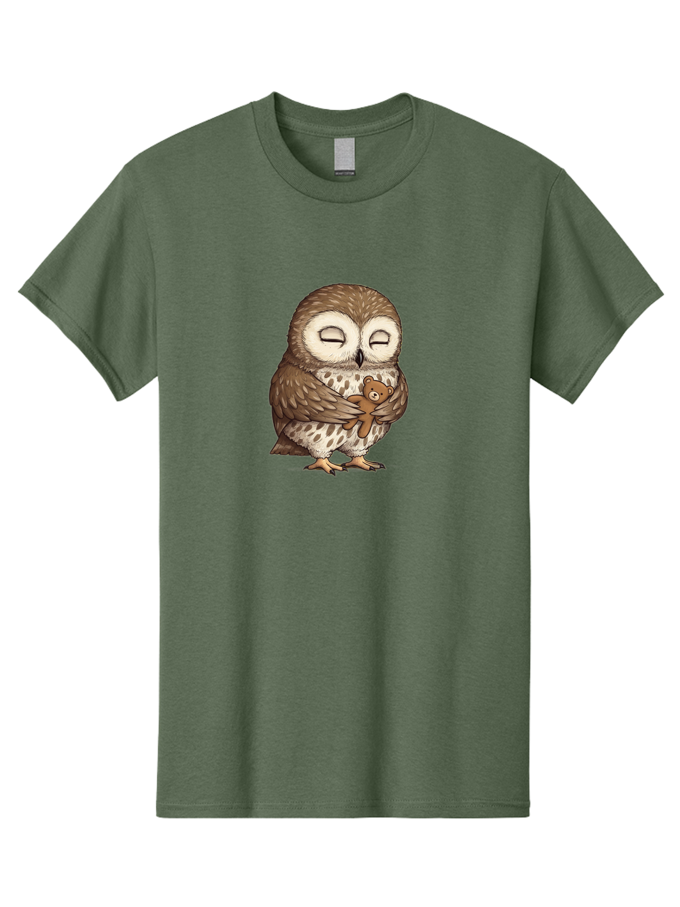 Owl-Hugging-Teddy-6 Men'S Graphic Tee, 100% Cotton, Comfortable Casual Summer Wear, Machine Washable, Vintage Camera, Old Camera, Antique Camera, Black Camera, Classic Photography, Photography Equipment, Nostalgic Device, Film Camera, Baf924