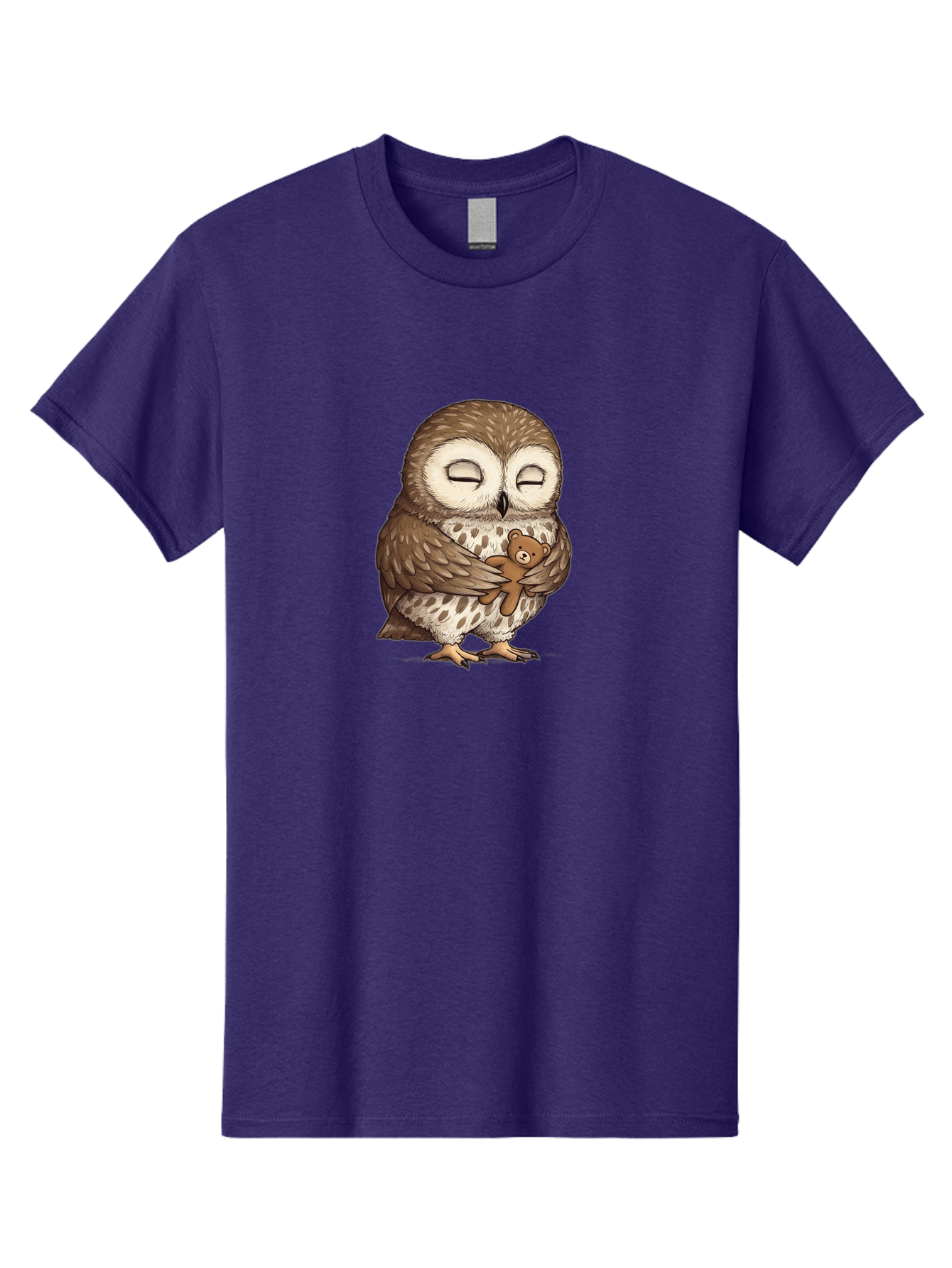 Owl-Hugging-Teddy-6 Men'S Graphic Tee, 100% Cotton, Comfortable Casual Summer Wear, Machine Washable, Vintage Camera, Old Camera, Antique Camera, Black Camera, Classic Photography, Photography Equipment, Nostalgic Device, Film Camera, Baf924