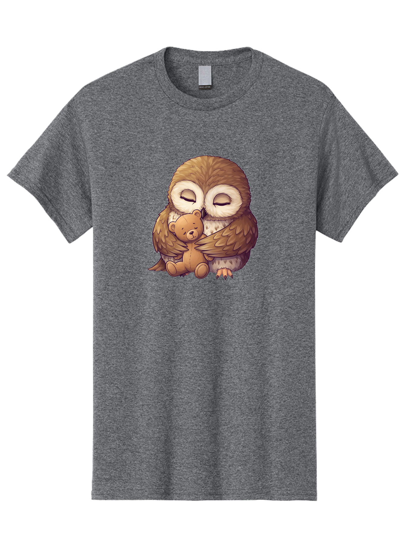 Owl-Hugging-Teddy-7 Men'S Graphic Tee, 100% Cotton, Comfortable Casual Summer Wear, Machine Washable, Vintage Camera, Old Camera, Antique Camera, Black Camera, Classic Photography, Photography Equipment, Nostalgic Device, Film Camera, Baf925