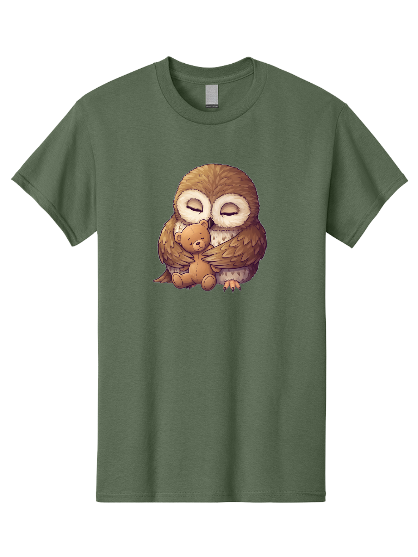 Owl-Hugging-Teddy-7 Men'S Graphic Tee, 100% Cotton, Comfortable Casual Summer Wear, Machine Washable, Vintage Camera, Old Camera, Antique Camera, Black Camera, Classic Photography, Photography Equipment, Nostalgic Device, Film Camera, Baf925