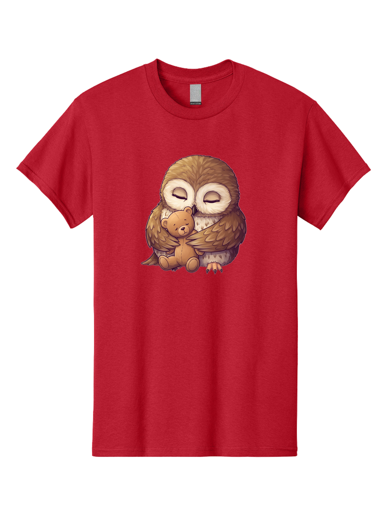 Owl-Hugging-Teddy-7 Men'S Graphic Tee, 100% Cotton, Comfortable Casual Summer Wear, Machine Washable, Vintage Camera, Old Camera, Antique Camera, Black Camera, Classic Photography, Photography Equipment, Nostalgic Device, Film Camera, Baf925