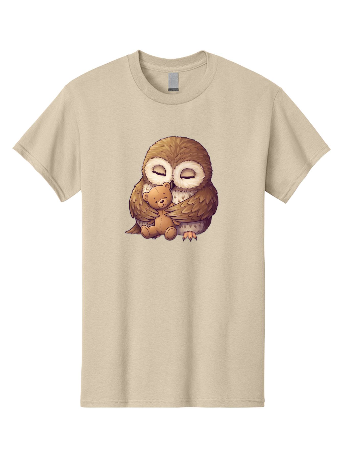 Owl-Hugging-Teddy-7 Men'S Graphic Tee, 100% Cotton, Comfortable Casual Summer Wear, Machine Washable, Vintage Camera, Old Camera, Antique Camera, Black Camera, Classic Photography, Photography Equipment, Nostalgic Device, Film Camera, Baf925