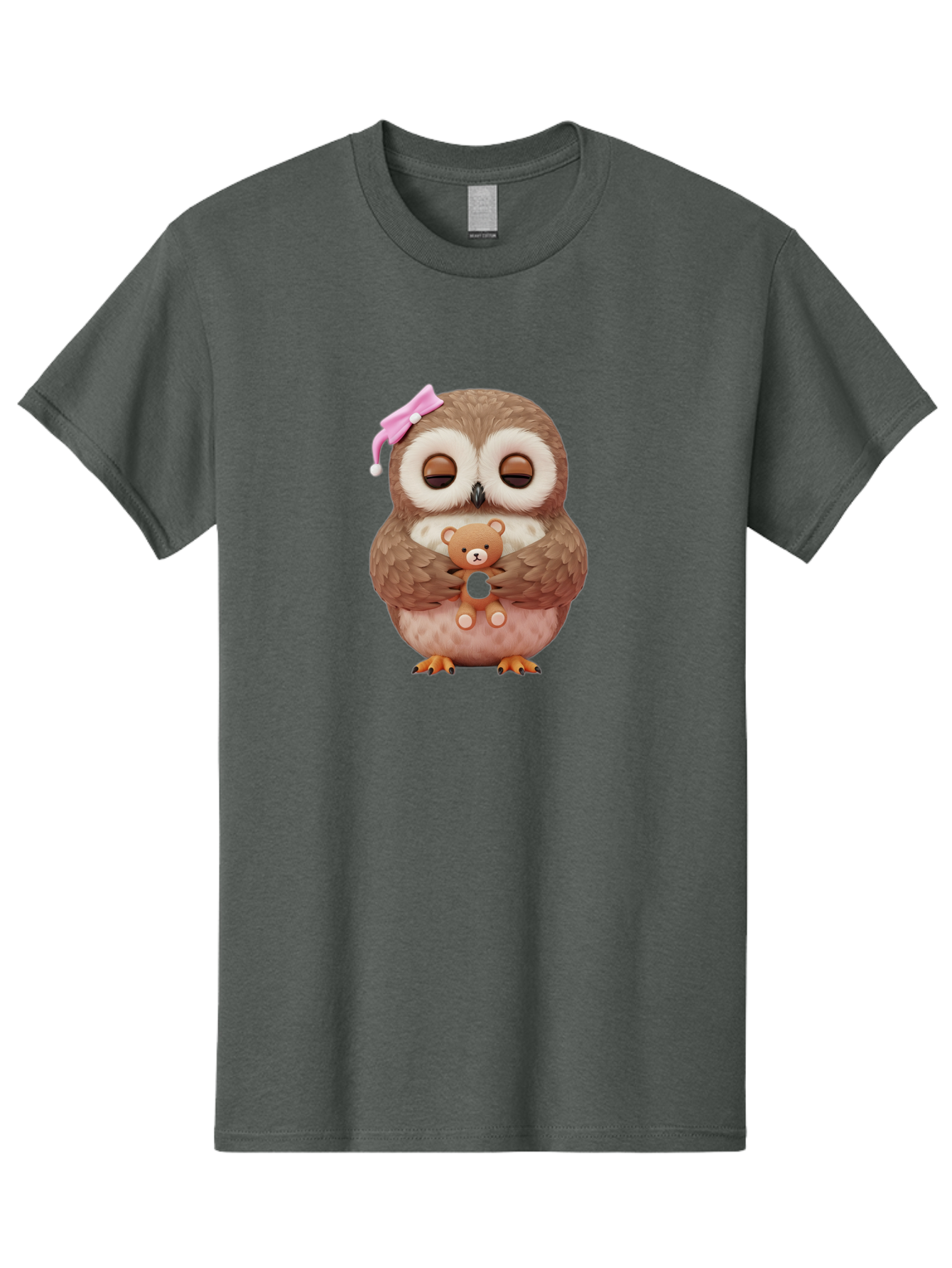 Owl-Hugging-Teddy-Bear Men'S Graphic Tee, 100% Cotton, Comfortable Casual Summer Wear, Machine Washable, Vintage Camera, Old Camera, Antique Camera, Black Camera, Classic Photography, Photography Equipment, Nostalgic Device, Film Camera, Baf928