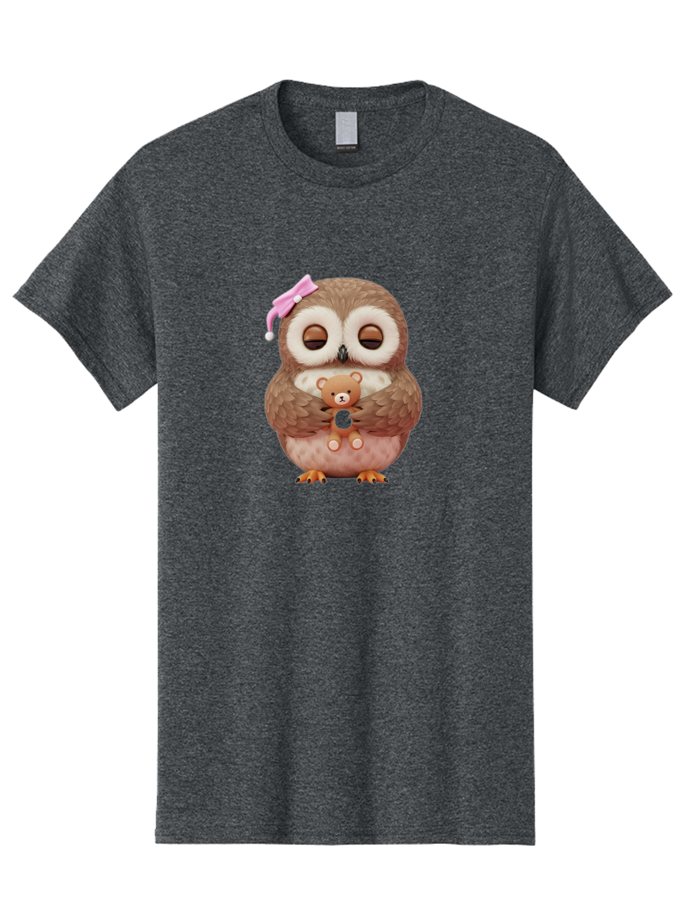Owl-Hugging-Teddy-Bear Men'S Graphic Tee, 100% Cotton, Comfortable Casual Summer Wear, Machine Washable, Vintage Camera, Old Camera, Antique Camera, Black Camera, Classic Photography, Photography Equipment, Nostalgic Device, Film Camera, Baf928