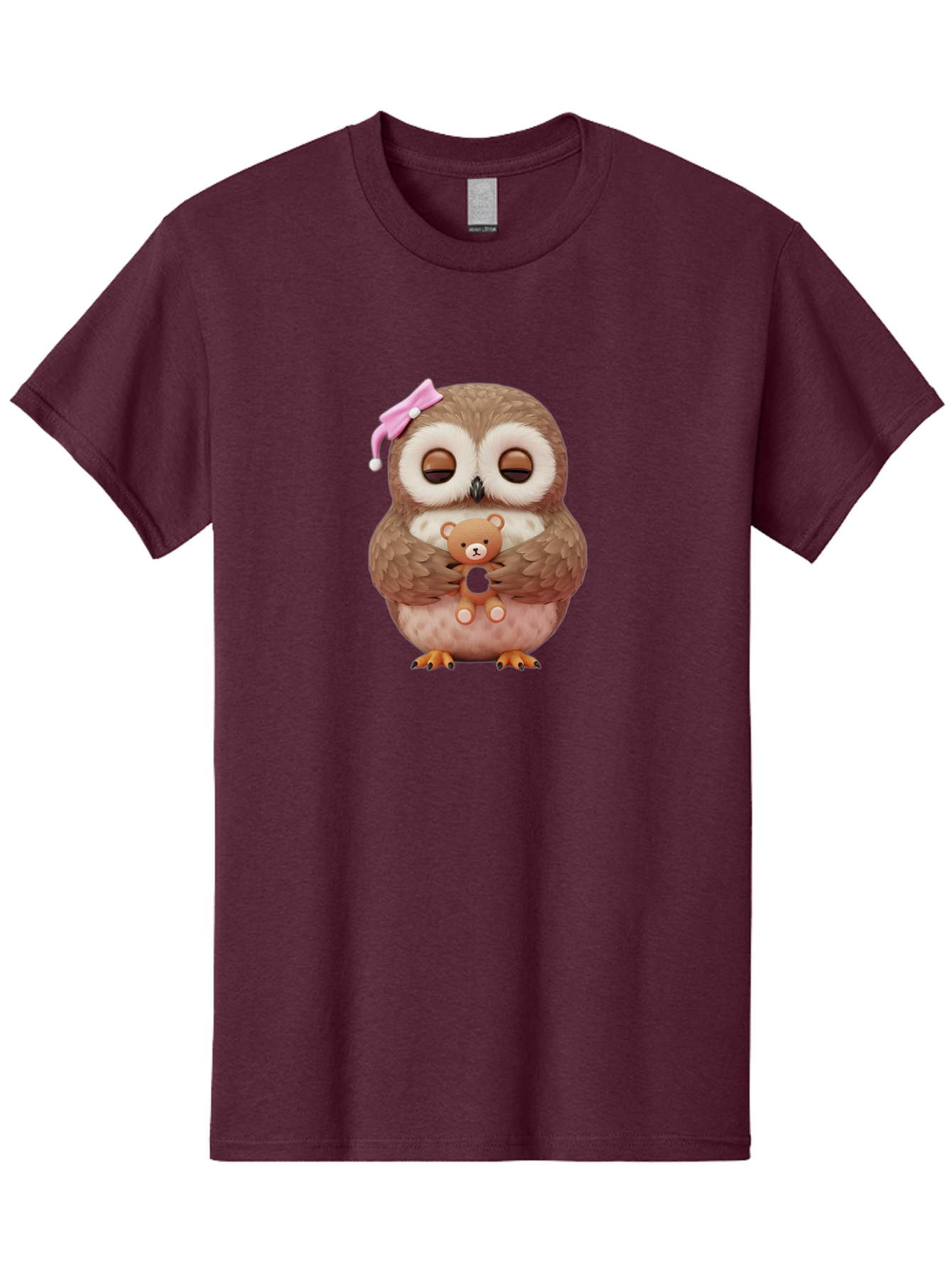 Owl-Hugging-Teddy-Bear Men'S Graphic Tee, 100% Cotton, Comfortable Casual Summer Wear, Machine Washable, Vintage Camera, Old Camera, Antique Camera, Black Camera, Classic Photography, Photography Equipment, Nostalgic Device, Film Camera, Baf928