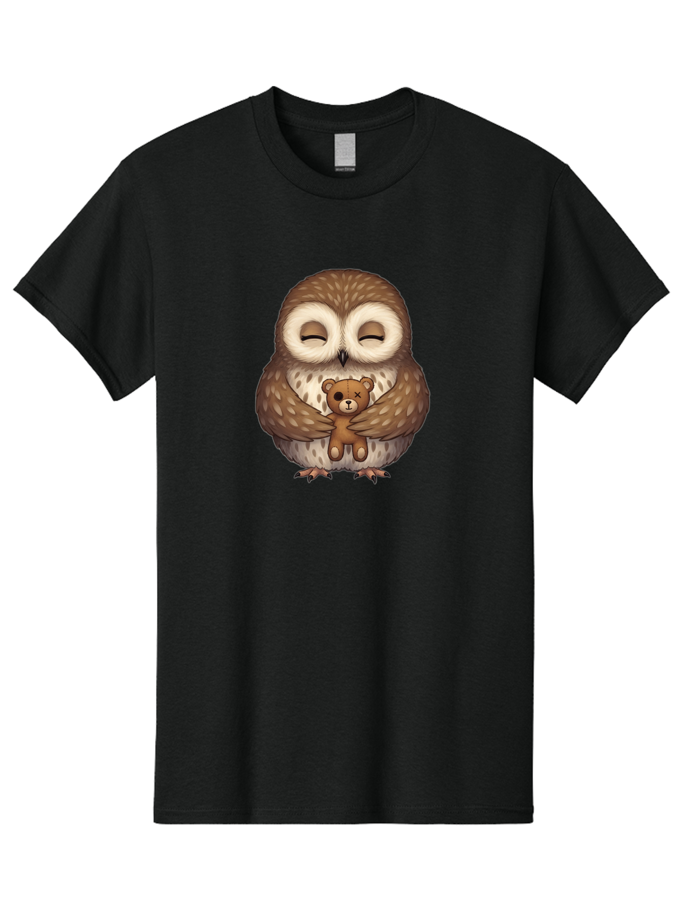 Owl-Hugging-Voodoo-Teddy Men'S Graphic Tee, 100% Cotton, Comfortable Casual Summer Wear, Machine Washable, Vintage Camera, Old Camera, Antique Camera, Black Camera, Classic Photography, Photography Equipment, Nostalgic Device, Film Camera, Baf930