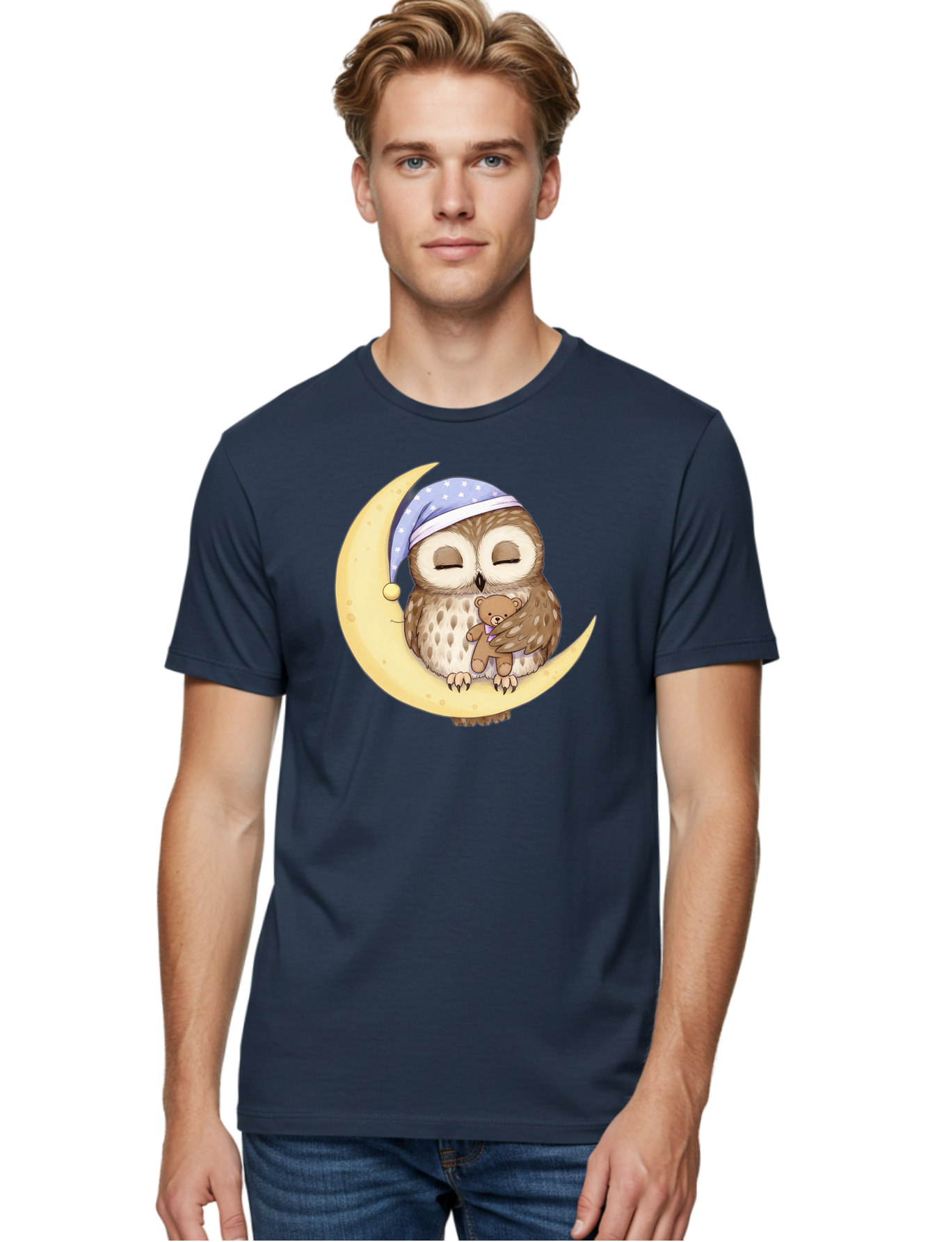 Owl-On-The-Moon Men'S Graphic Tee, 100% Cotton, Comfortable Casual Summer Wear, Machine Washable, Vintage Camera, Old Camera, Antique Camera, Black Camera, Classic Photography, Photography Equipment, Nostalgic Device, Film Camera, Camera Art Baf931