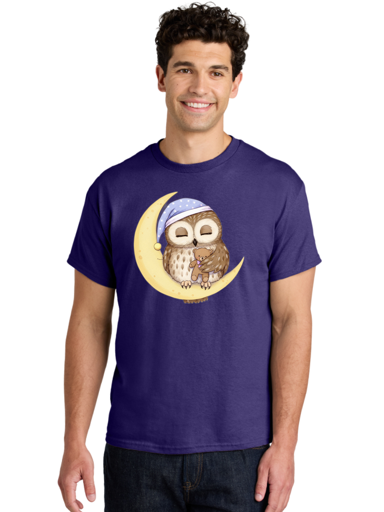 Owl-On-The-Moon Men'S Graphic Tee, 100% Cotton, Comfortable Casual Summer Wear, Machine Washable, Vintage Camera, Old Camera, Antique Camera, Black Camera, Classic Photography, Photography Equipment, Nostalgic Device, Film Camera, Camera Art Baf931