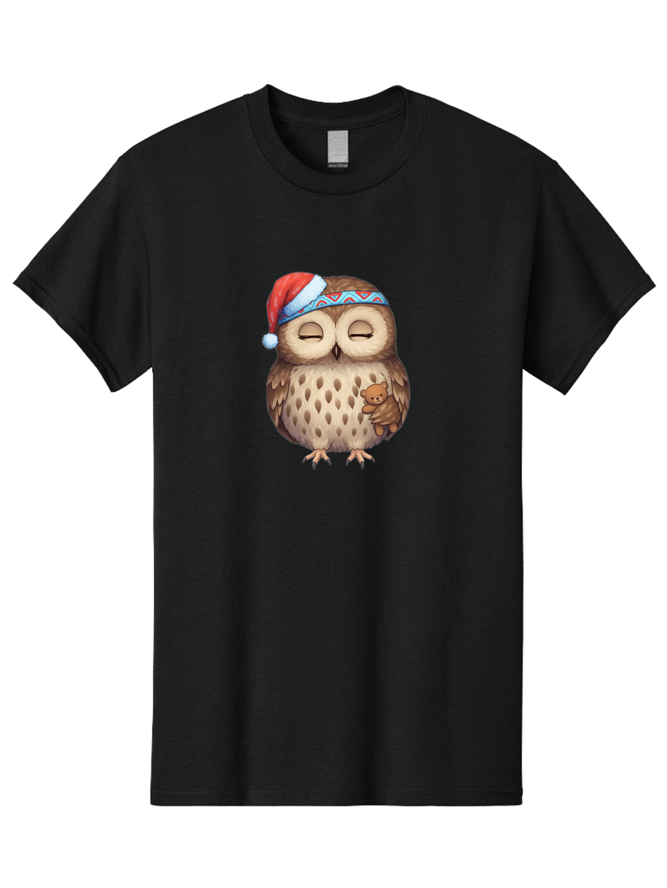 Owl-With-Santa-Hat Men'S Graphic Tee, 100% Cotton, Comfortable Casual Summer Wear, Machine Washable, Vintage Camera, Old Camera, Antique Camera, Black Camera, Classic Photography, Photography Equipment, Nostalgic Device, Film Camera, Baf934
