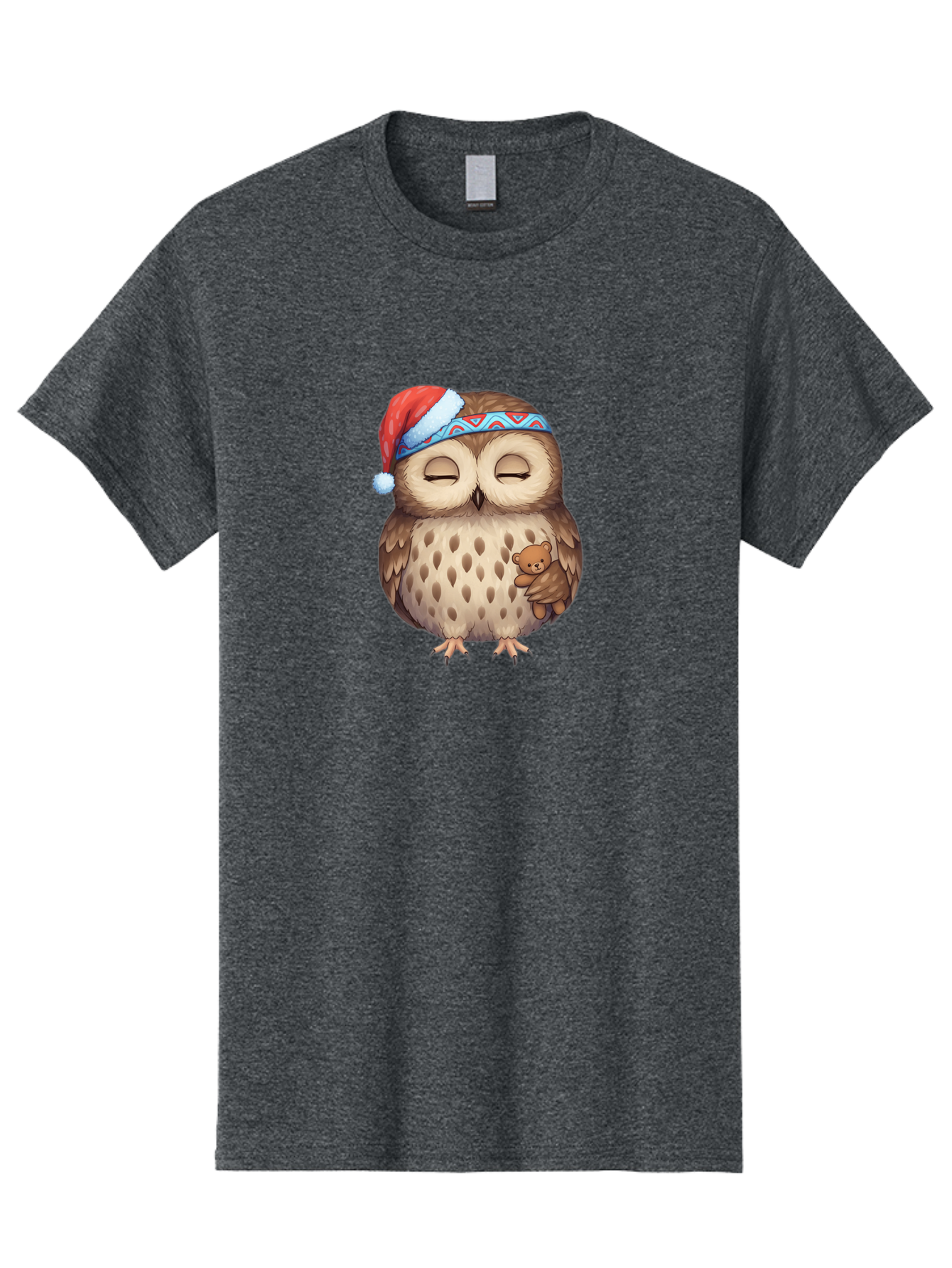 Owl-With-Santa-Hat Men'S Graphic Tee, 100% Cotton, Comfortable Casual Summer Wear, Machine Washable, Vintage Camera, Old Camera, Antique Camera, Black Camera, Classic Photography, Photography Equipment, Nostalgic Device, Film Camera, Baf934