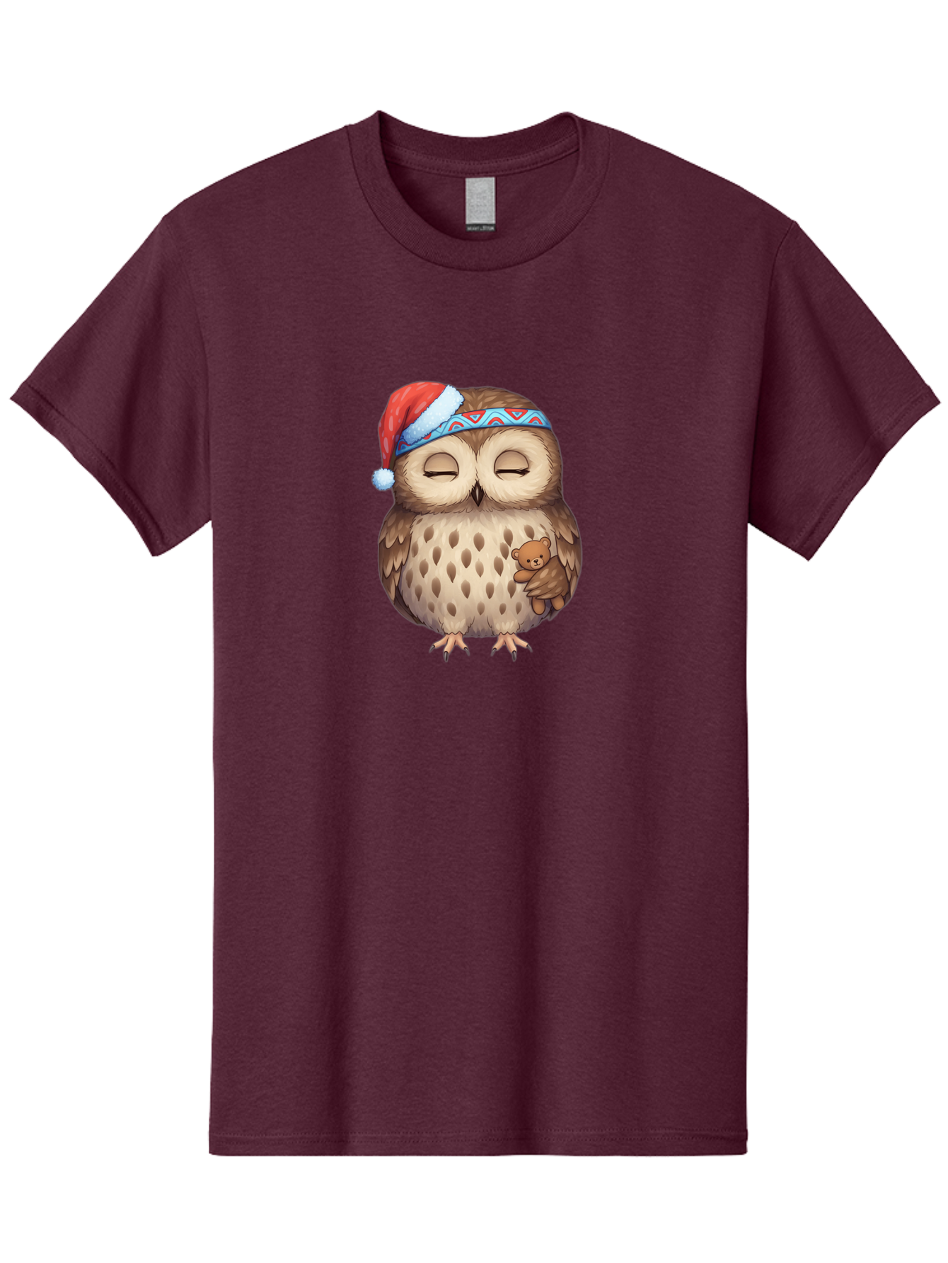 Owl-With-Santa-Hat Men'S Graphic Tee, 100% Cotton, Comfortable Casual Summer Wear, Machine Washable, Vintage Camera, Old Camera, Antique Camera, Black Camera, Classic Photography, Photography Equipment, Nostalgic Device, Film Camera, Baf934
