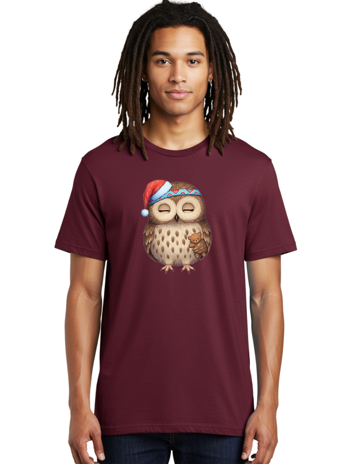 Owl-With-Santa-Hat Men'S Graphic Tee, 100% Cotton, Comfortable Casual Summer Wear, Machine Washable, Vintage Camera, Old Camera, Antique Camera, Black Camera, Classic Photography, Photography Equipment, Nostalgic Device, Film Camera, Baf934
