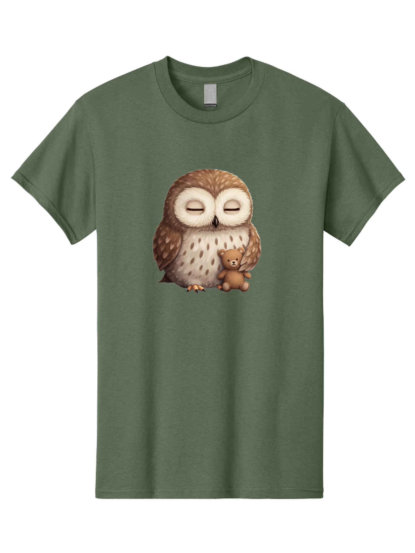 Owl-With-Teddy-Bear Men'S Graphic Tee, 100% Cotton, Comfortable Casual Summer Wear, Machine Washable, Vintage Camera, Old Camera, Antique Camera, Black Camera, Classic Photography, Photography Equipment, Nostalgic Device, Film Camera, Baf940