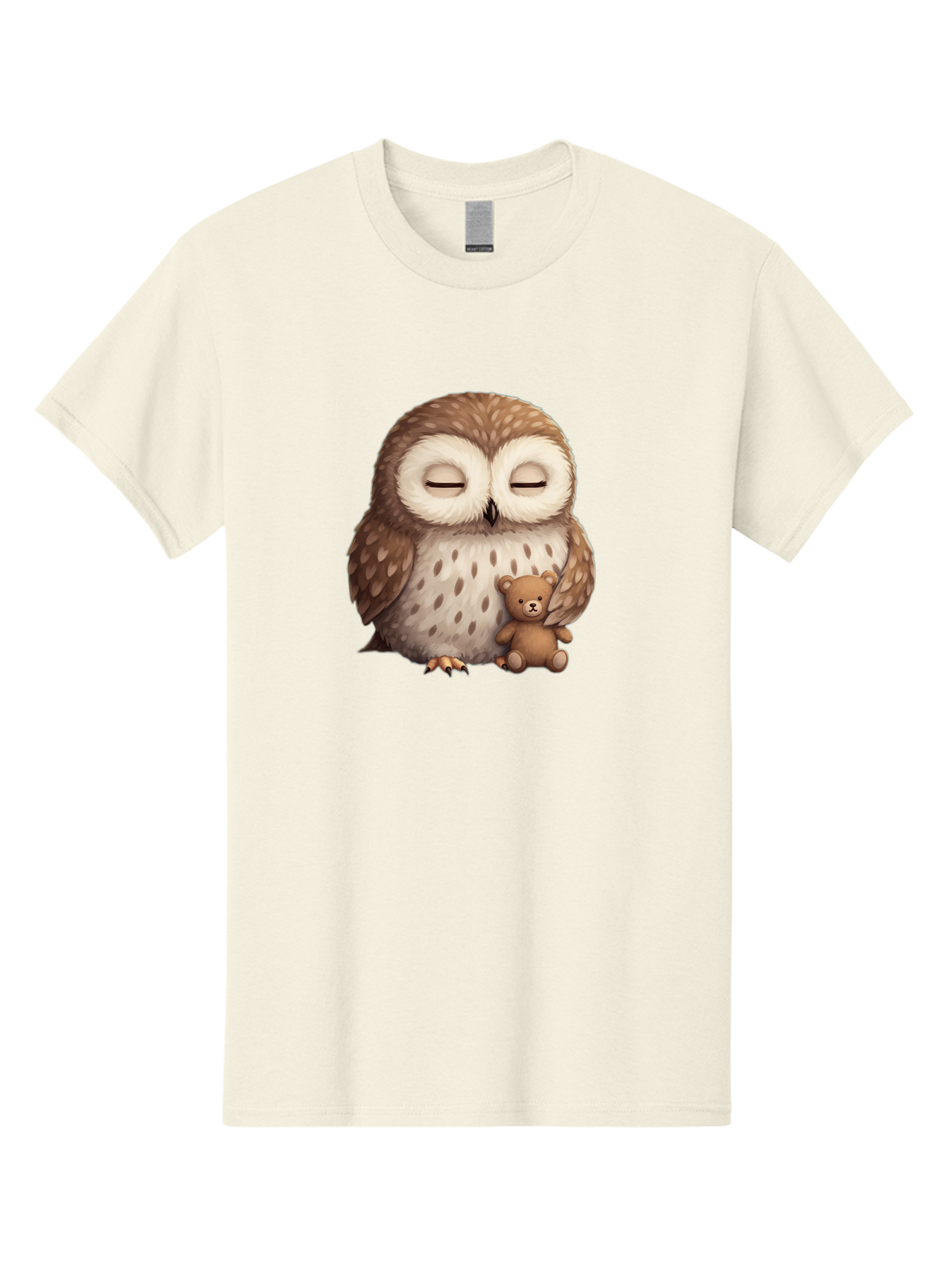 Owl-With-Teddy-Bear Men'S Graphic Tee, 100% Cotton, Comfortable Casual Summer Wear, Machine Washable, Vintage Camera, Old Camera, Antique Camera, Black Camera, Classic Photography, Photography Equipment, Nostalgic Device, Film Camera, Baf940