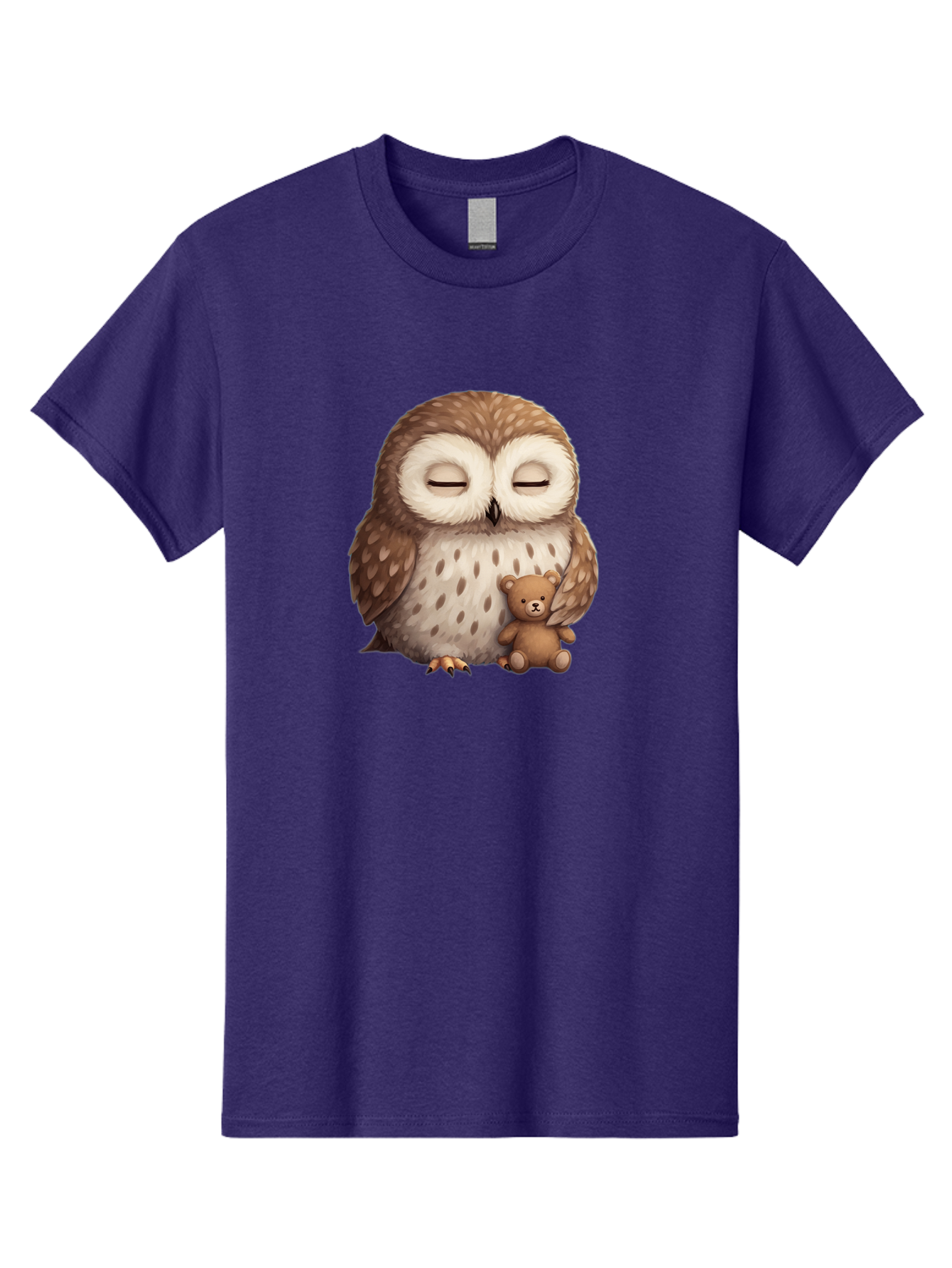 Owl-With-Teddy-Bear Men'S Graphic Tee, 100% Cotton, Comfortable Casual Summer Wear, Machine Washable, Vintage Camera, Old Camera, Antique Camera, Black Camera, Classic Photography, Photography Equipment, Nostalgic Device, Film Camera, Baf940