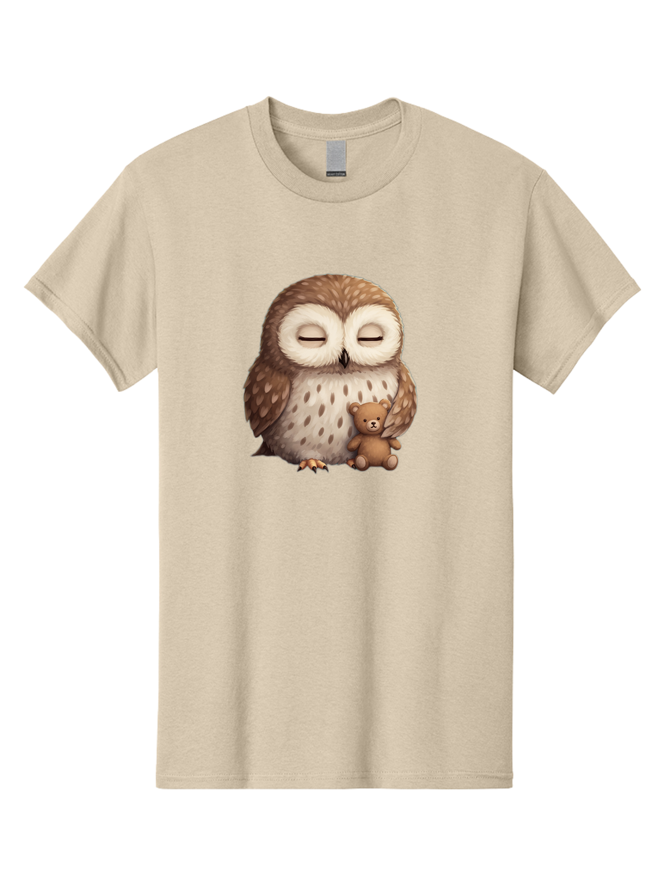Owl-With-Teddy-Bear Men'S Graphic Tee, 100% Cotton, Comfortable Casual Summer Wear, Machine Washable, Vintage Camera, Old Camera, Antique Camera, Black Camera, Classic Photography, Photography Equipment, Nostalgic Device, Film Camera, Baf940