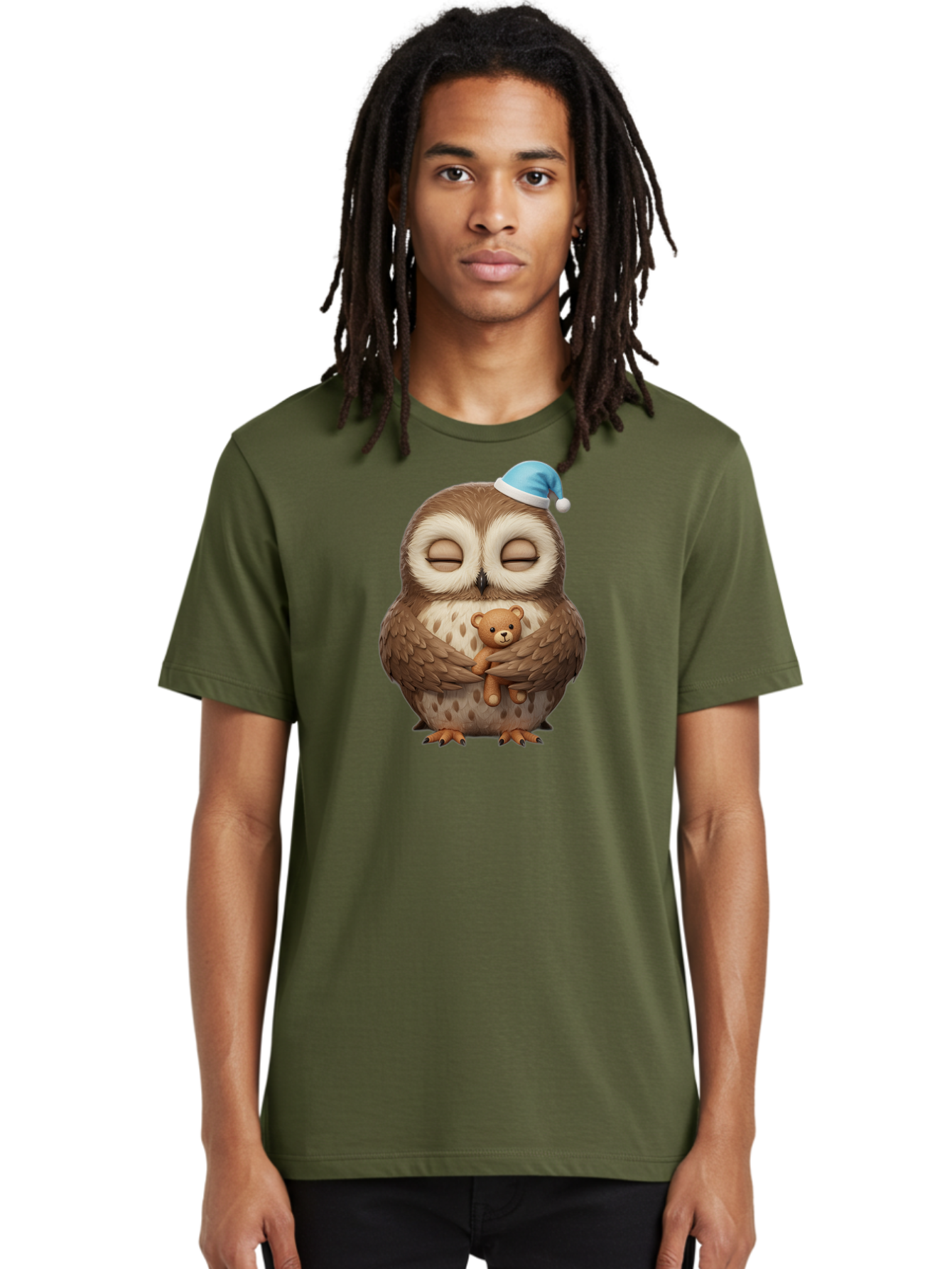 Owl-With-Teddy Men'S Graphic Tee, 100% Cotton, Comfortable Casual Summer Wear, Machine Washable, Vintage Camera, Old Camera, Antique Camera, Black Camera, Classic Photography, Photography Equipment, Nostalgic Device, Film Camera, Camera Art Baf941