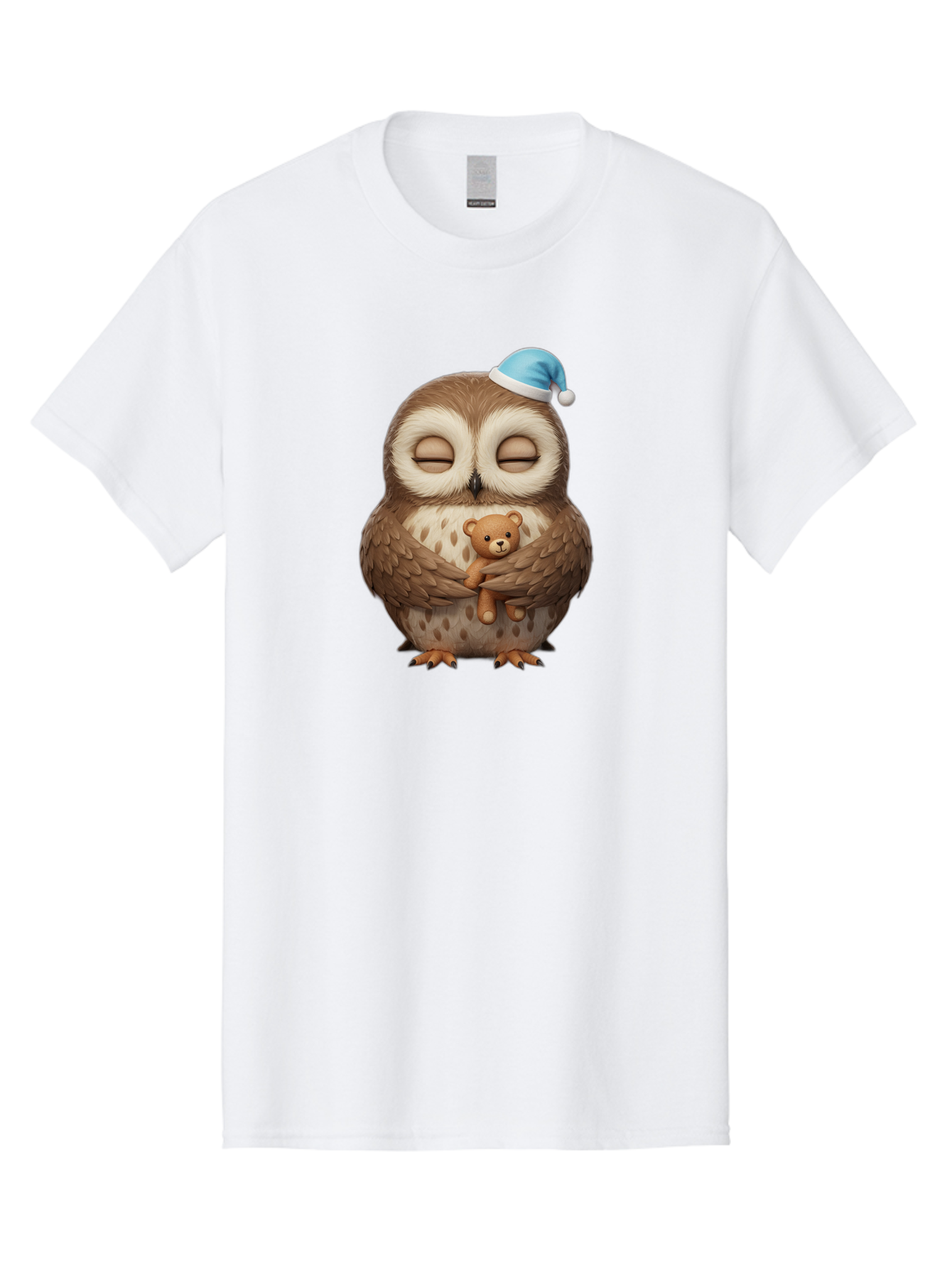 Owl-With-Teddy Men'S Graphic Tee, 100% Cotton, Comfortable Casual Summer Wear, Machine Washable, Vintage Camera, Old Camera, Antique Camera, Black Camera, Classic Photography, Photography Equipment, Nostalgic Device, Film Camera, Camera Art Baf941