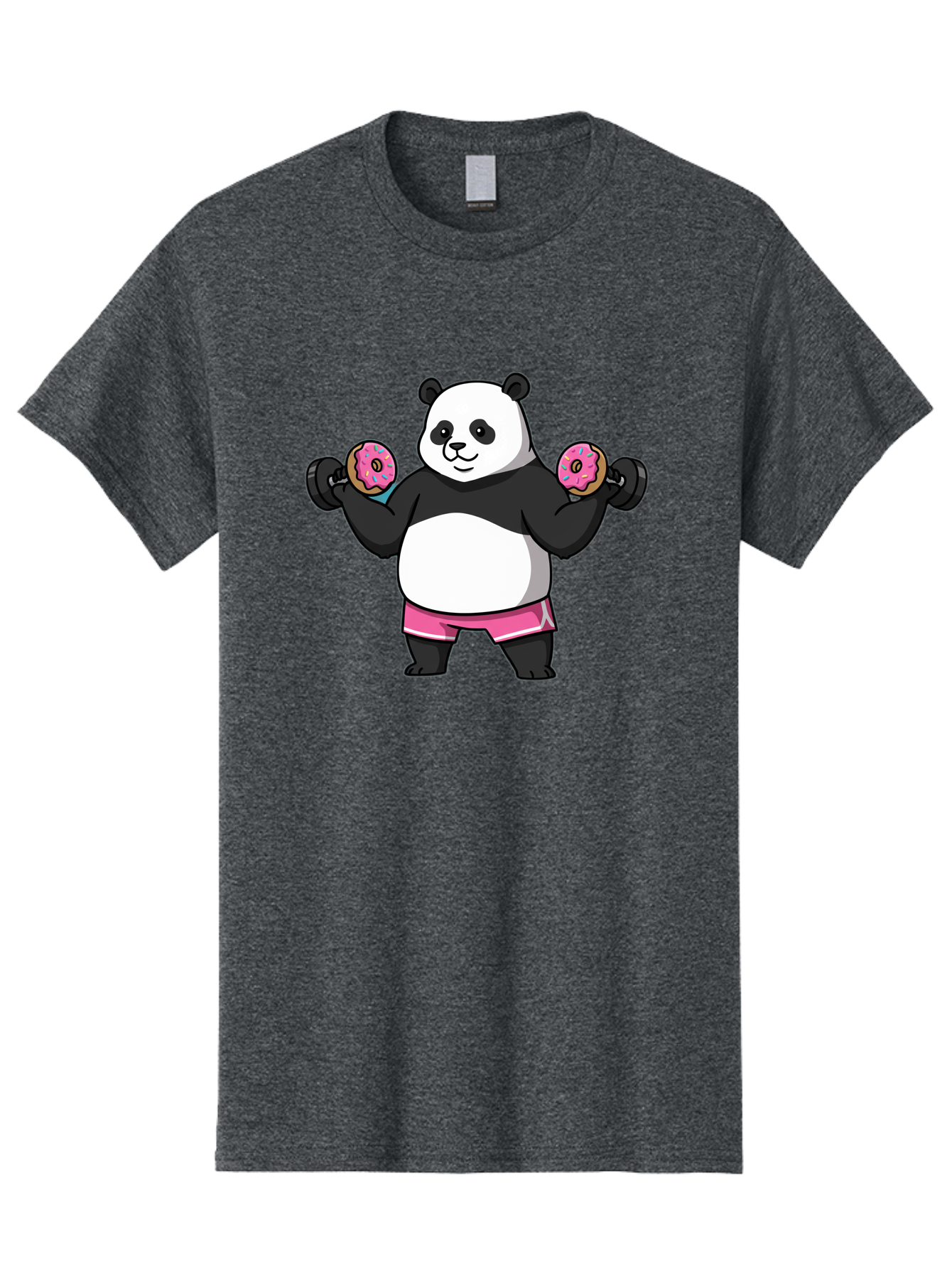 Panda-Lifting-Donuts-Dumbbells Men'S Graphic Tee, 100% Cotton, Comfortable Casual Summer Wear, Machine Washable, Vintage Camera, Old Camera, Antique Camera, Black Camera, Classic Photography, Photography Equipment, Nostalgic Device, Baf951
