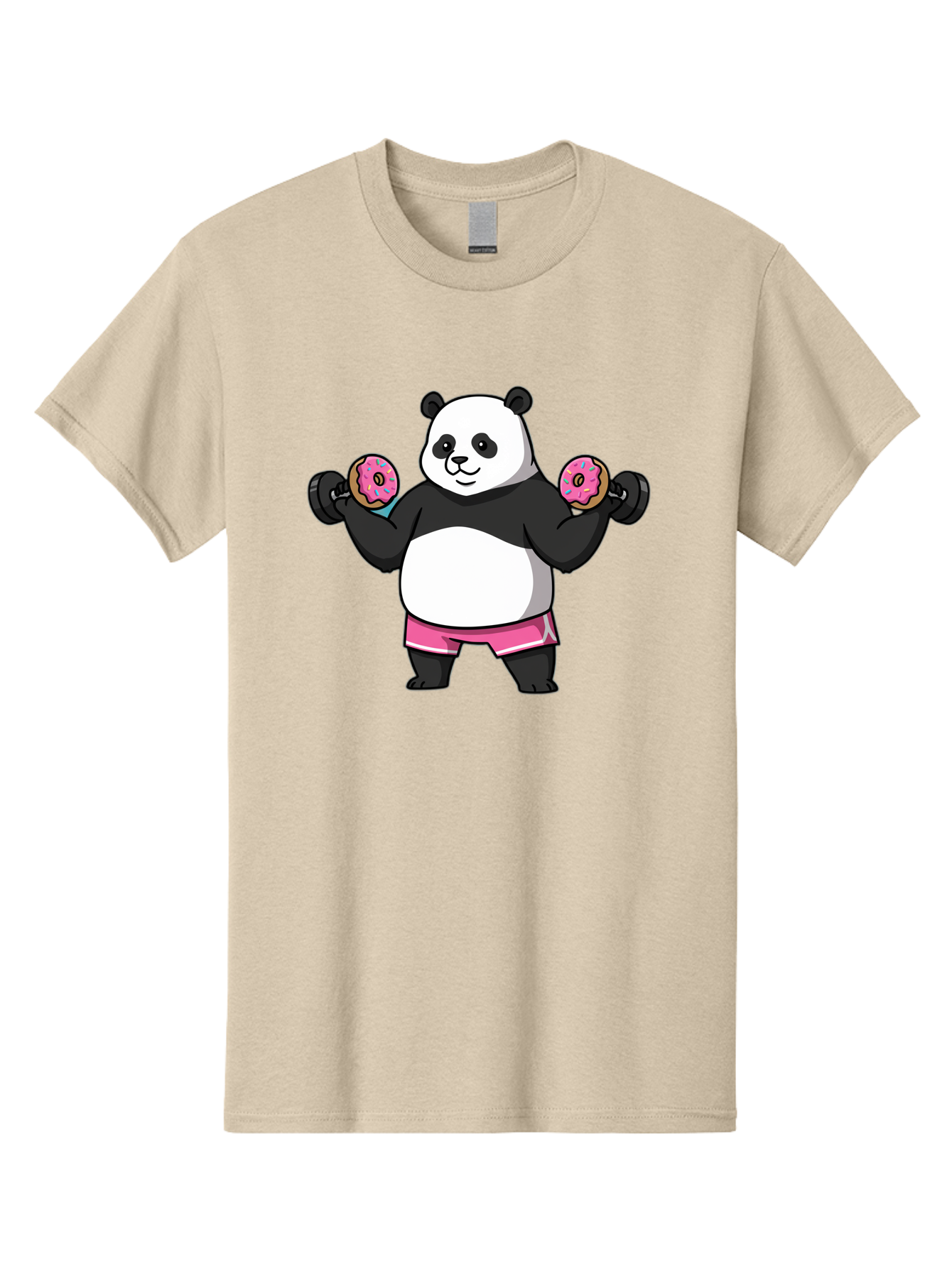 Panda-Lifting-Donuts-Dumbbells Men'S Graphic Tee, 100% Cotton, Comfortable Casual Summer Wear, Machine Washable, Vintage Camera, Old Camera, Antique Camera, Black Camera, Classic Photography, Photography Equipment, Nostalgic Device, Baf951