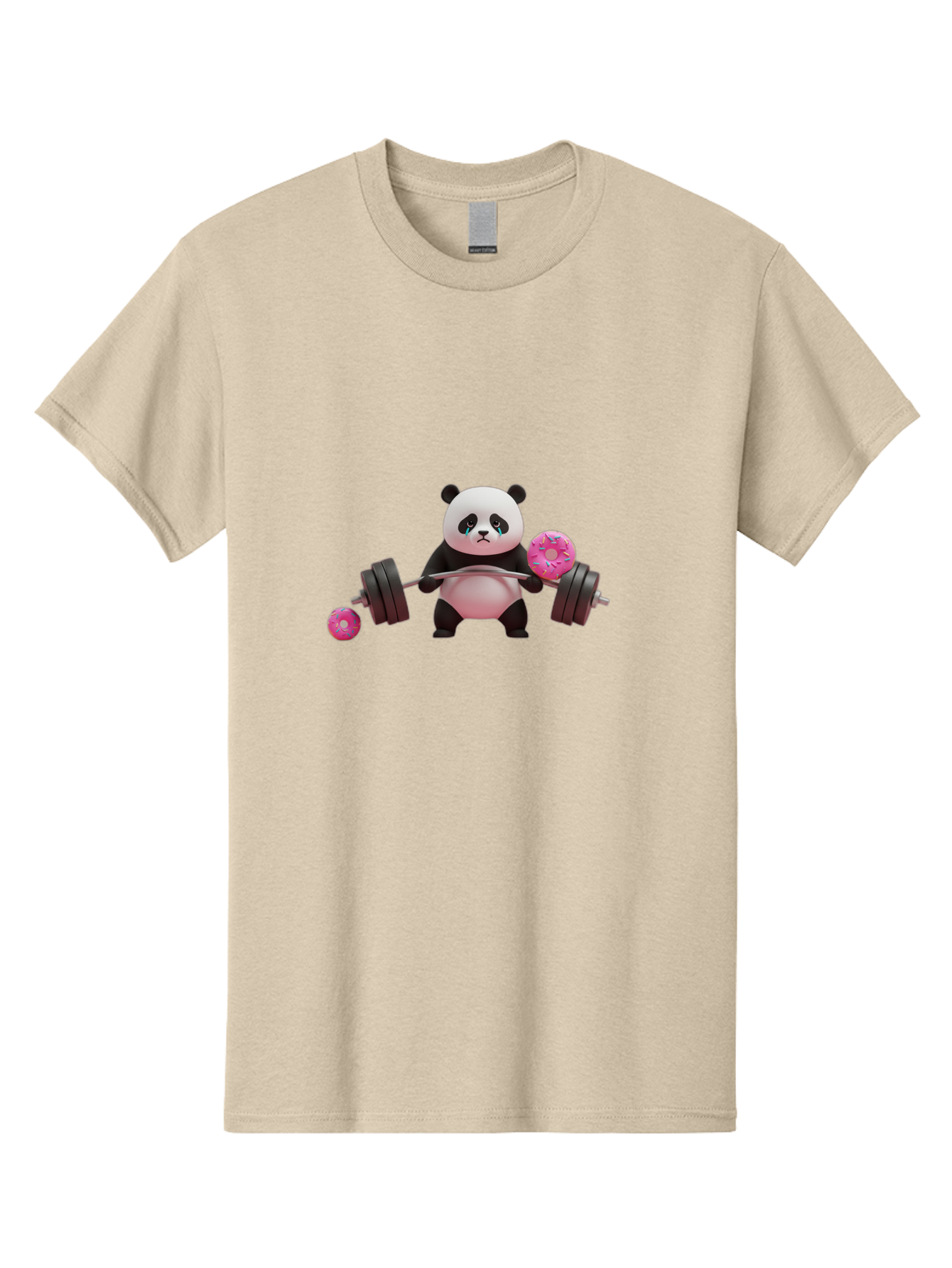 Panda-Lifting-Donuts Men'S Graphic Tee, 100% Cotton, Comfortable Casual Summer Wear, Machine Washable, Vintage Camera, Old Camera, Antique Camera, Black Camera, Classic Photography, Photography Equipment, Nostalgic Device, Film Camera, Baf952