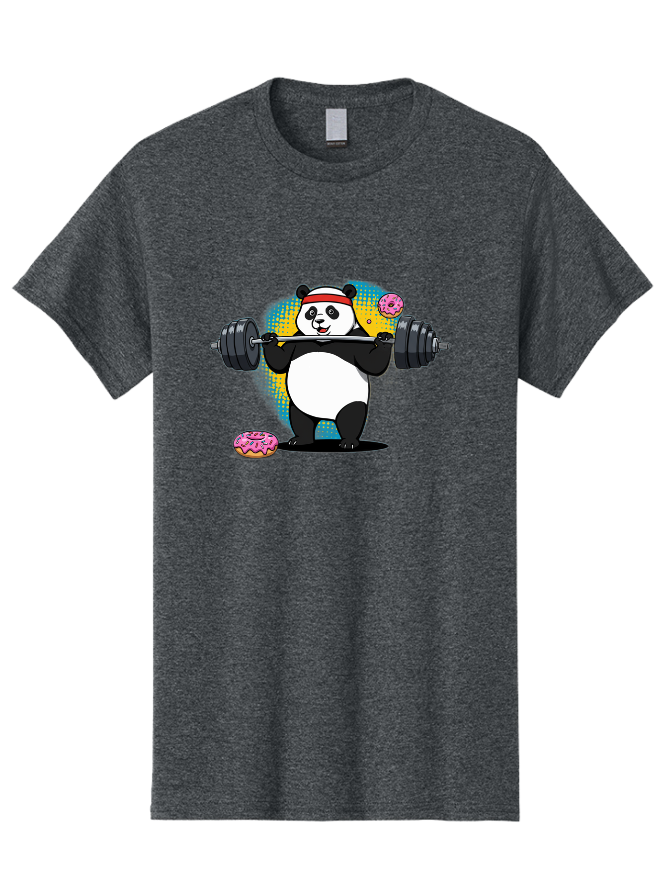 Panda-Lifting-Weights-2 Men'S Graphic Tee, 100% Cotton, Comfortable Casual Summer Wear, Machine Washable, Vintage Camera, Old Camera, Antique Camera, Black Camera, Classic Photography, Photography Equipment, Nostalgic Device, Film Camera, Baf954