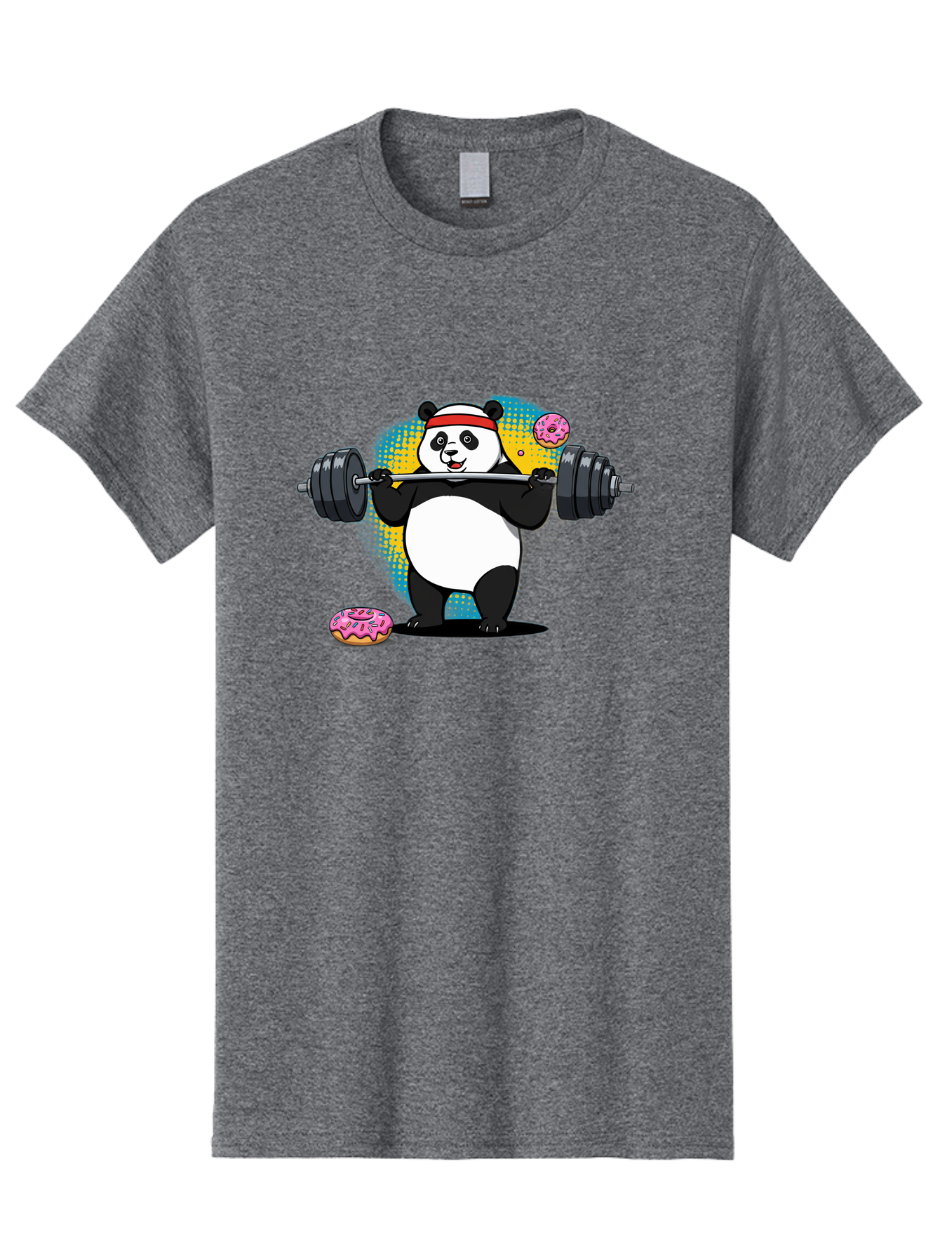 Panda-Lifting-Weights-2 Men'S Graphic Tee, 100% Cotton, Comfortable Casual Summer Wear, Machine Washable, Vintage Camera, Old Camera, Antique Camera, Black Camera, Classic Photography, Photography Equipment, Nostalgic Device, Film Camera, Baf954