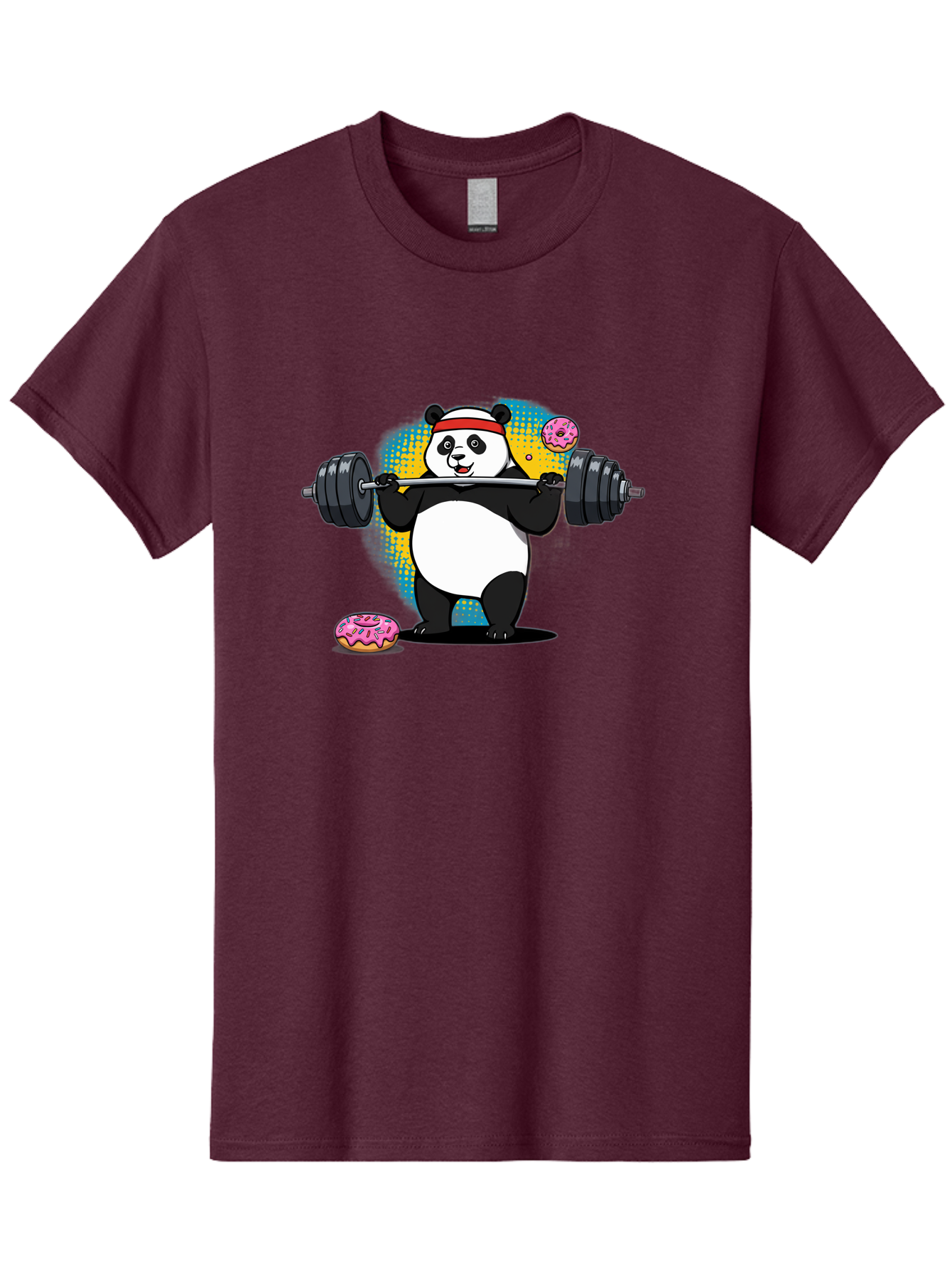 Panda-Lifting-Weights-2 Men'S Graphic Tee, 100% Cotton, Comfortable Casual Summer Wear, Machine Washable, Vintage Camera, Old Camera, Antique Camera, Black Camera, Classic Photography, Photography Equipment, Nostalgic Device, Film Camera, Baf954