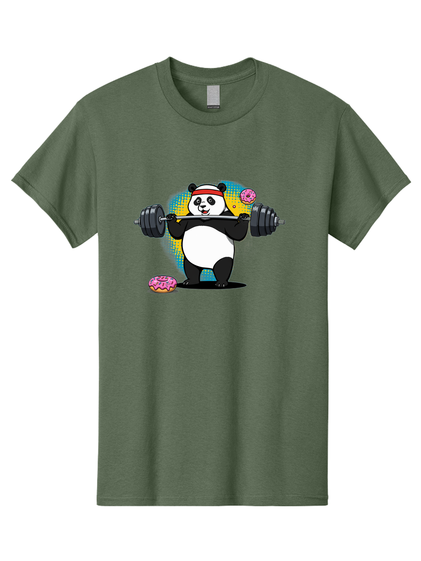 Panda-Lifting-Weights-2 Men'S Graphic Tee, 100% Cotton, Comfortable Casual Summer Wear, Machine Washable, Vintage Camera, Old Camera, Antique Camera, Black Camera, Classic Photography, Photography Equipment, Nostalgic Device, Film Camera, Baf954