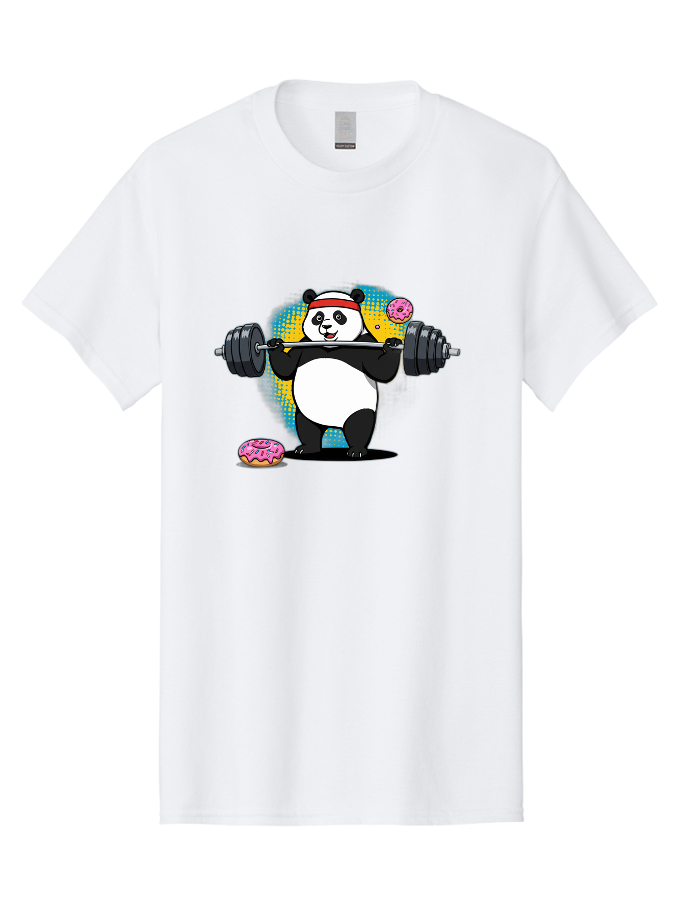 Panda-Lifting-Weights-2 Men'S Graphic Tee, 100% Cotton, Comfortable Casual Summer Wear, Machine Washable, Vintage Camera, Old Camera, Antique Camera, Black Camera, Classic Photography, Photography Equipment, Nostalgic Device, Film Camera, Baf954