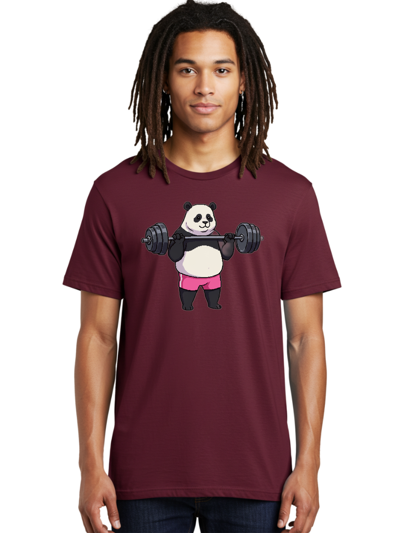 Panda-Lifting-Weights-3 Men'S Graphic Tee, 100% Cotton, Comfortable Casual Summer Wear, Machine Washable, Vintage Camera, Old Camera, Antique Camera, Black Camera, Classic Photography, Photography Equipment, Nostalgic Device, Film Camera, Baf955
