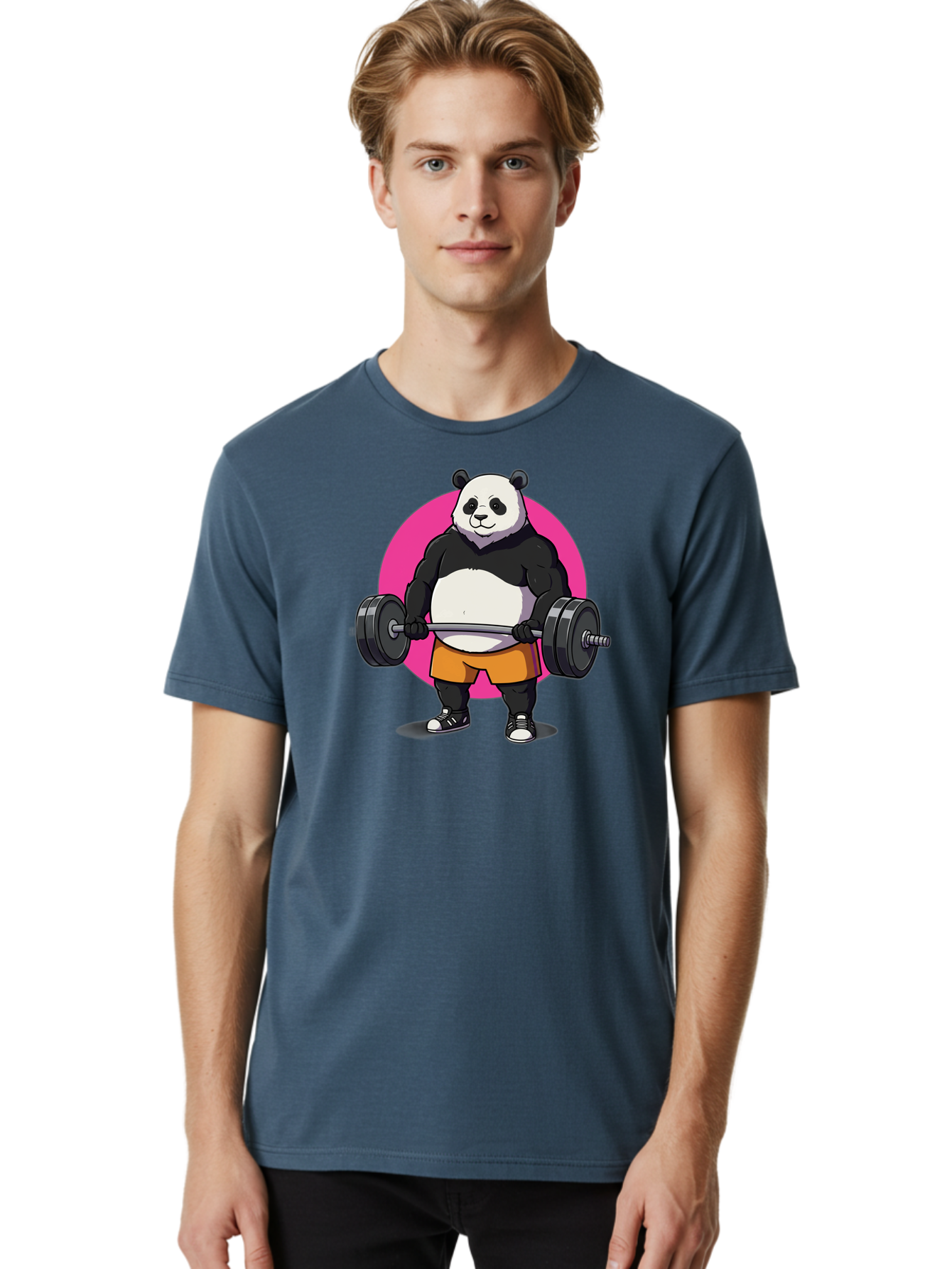 Panda-Lifting-Weights-4 Men'S Graphic Tee, 100% Cotton, Comfortable Casual Summer Wear, Machine Washable, Vintage Camera, Old Camera, Antique Camera, Black Camera, Classic Photography, Photography Equipment, Nostalgic Device, Film Camera, Baf956