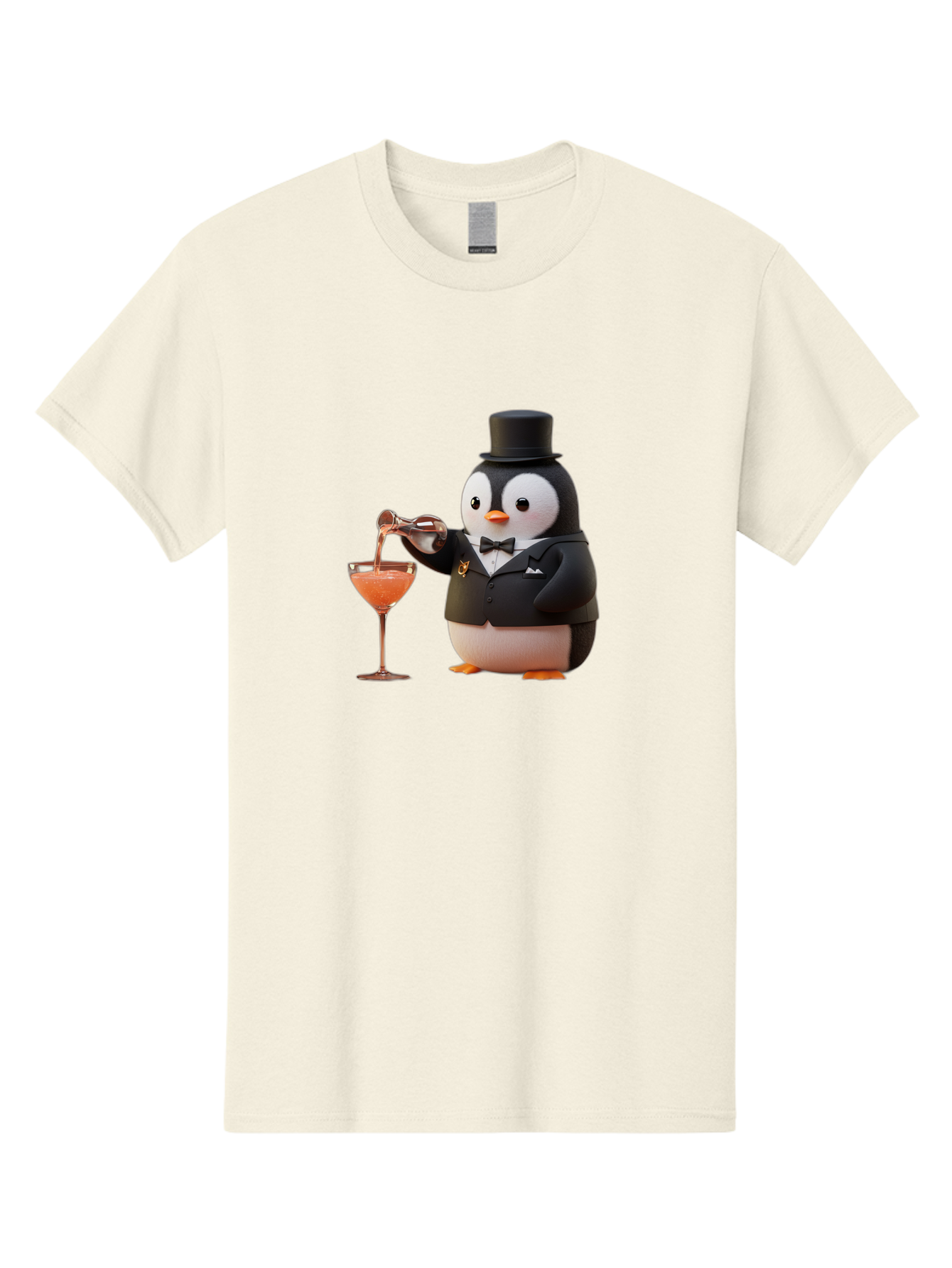 Penguin-Bartender-1 Men'S Graphic Tee, 100% Cotton, Comfortable Casual Summer Wear, Machine Washable, Vintage Camera, Old Camera, Antique Camera, Black Camera, Classic Photography, Photography Equipment, Nostalgic Device, Film Camera, Baf966