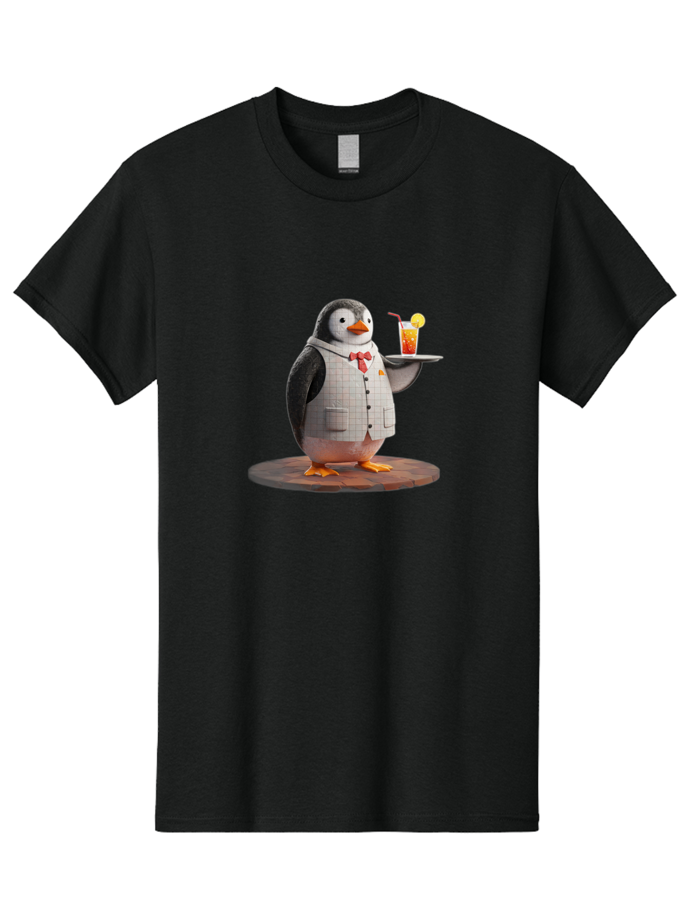 Penguin-Bartender-11 Men'S Graphic Tee, 100% Cotton, Comfortable Casual Summer Wear, Machine Washable, Vintage Camera, Old Camera, Antique Camera, Black Camera, Classic Photography, Photography Equipment, Nostalgic Device, Film Camera, Baf968