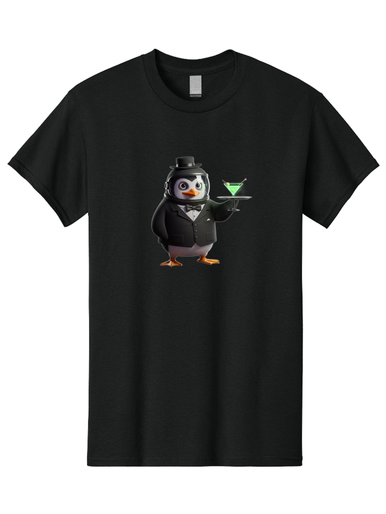 Penguin-Bartender-12 Men'S Graphic Tee, 100% Cotton, Comfortable Casual Summer Wear, Machine Washable, Vintage Camera, Old Camera, Antique Camera, Black Camera, Classic Photography, Photography Equipment, Nostalgic Device, Film Camera, Baf969
