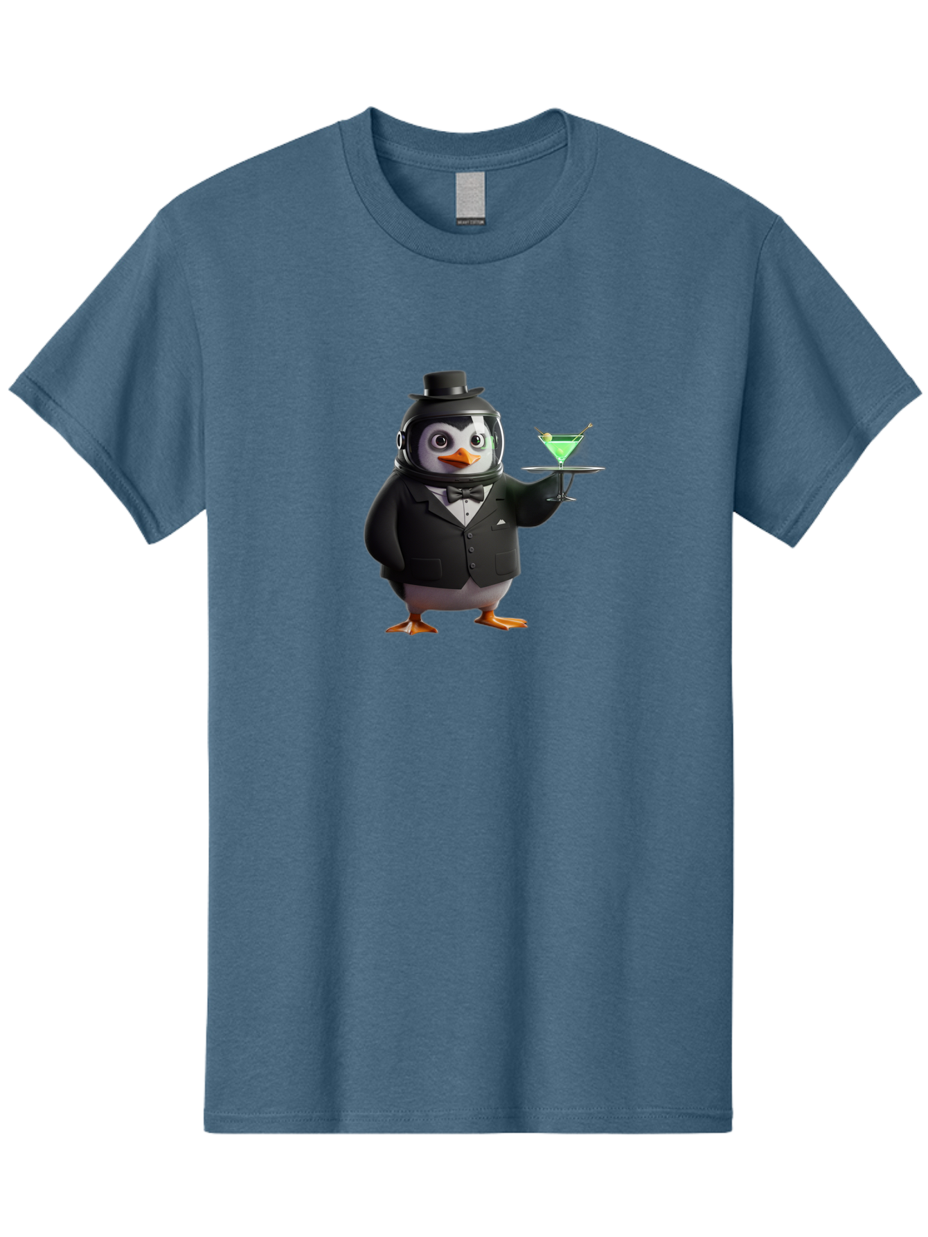 Penguin-Bartender-12 Men'S Graphic Tee, 100% Cotton, Comfortable Casual Summer Wear, Machine Washable, Vintage Camera, Old Camera, Antique Camera, Black Camera, Classic Photography, Photography Equipment, Nostalgic Device, Film Camera, Baf969