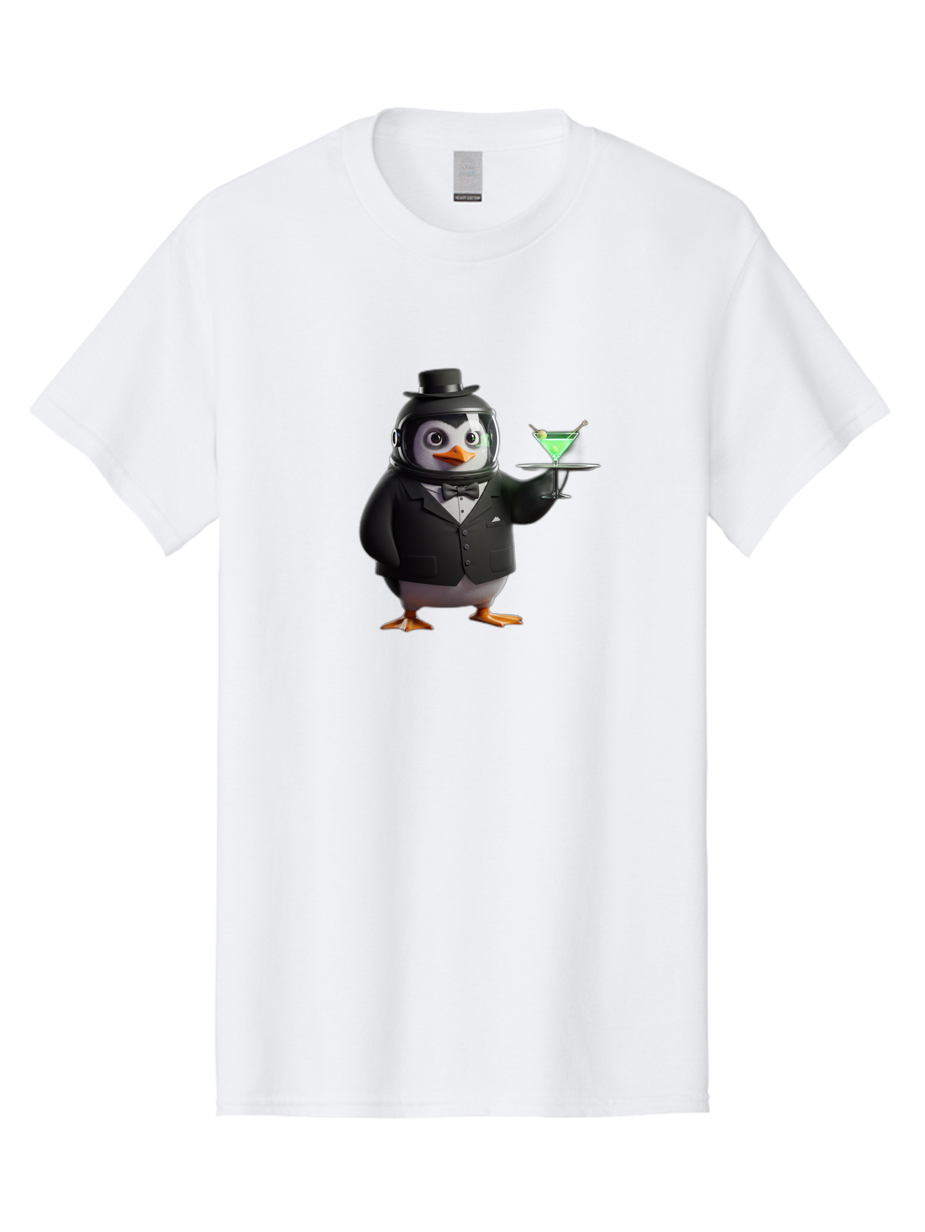 Penguin-Bartender-12 Men'S Graphic Tee, 100% Cotton, Comfortable Casual Summer Wear, Machine Washable, Vintage Camera, Old Camera, Antique Camera, Black Camera, Classic Photography, Photography Equipment, Nostalgic Device, Film Camera, Baf969