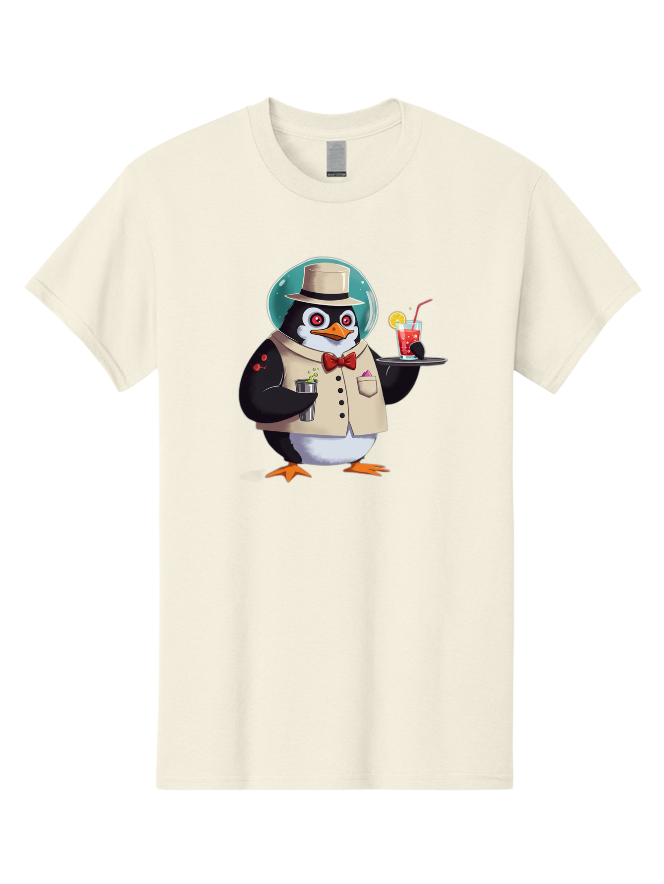 Penguin-Bartender-13 Men'S Graphic Tee, 100% Cotton, Comfortable Casual Summer Wear, Machine Washable, Vintage Camera, Old Camera, Antique Camera, Black Camera, Classic Photography, Photography Equipment, Nostalgic Device, Film Camera, Baf970