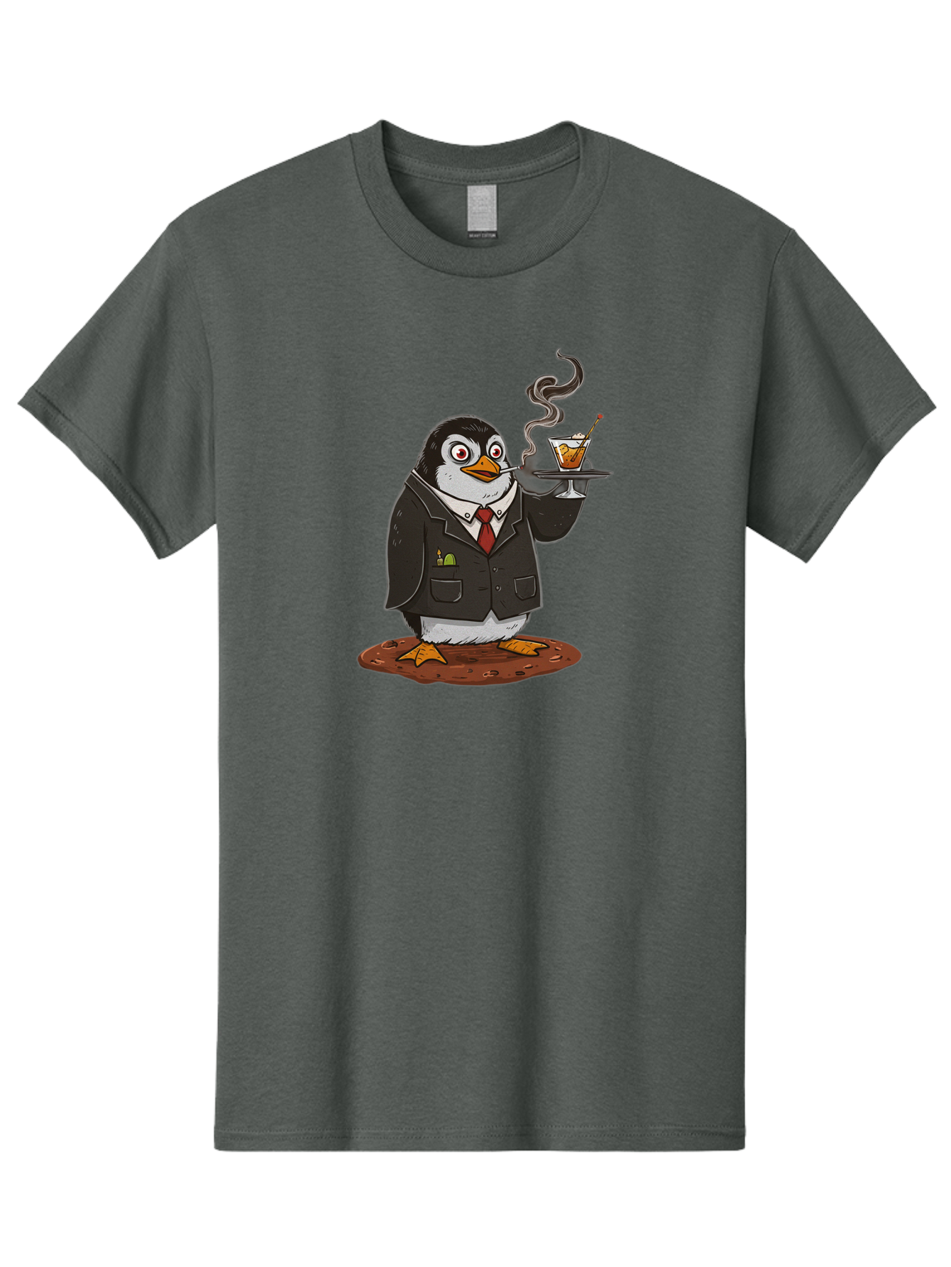 Penguin-Bartender-14 Men'S Graphic Tee, 100% Cotton, Comfortable Casual Summer Wear, Machine Washable, Vintage Camera, Old Camera, Antique Camera, Black Camera, Classic Photography, Photography Equipment, Nostalgic Device, Film Camera, Baf971