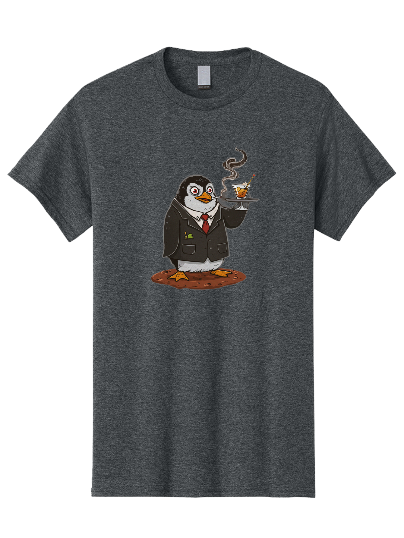 Penguin-Bartender-14 Men'S Graphic Tee, 100% Cotton, Comfortable Casual Summer Wear, Machine Washable, Vintage Camera, Old Camera, Antique Camera, Black Camera, Classic Photography, Photography Equipment, Nostalgic Device, Film Camera, Baf971