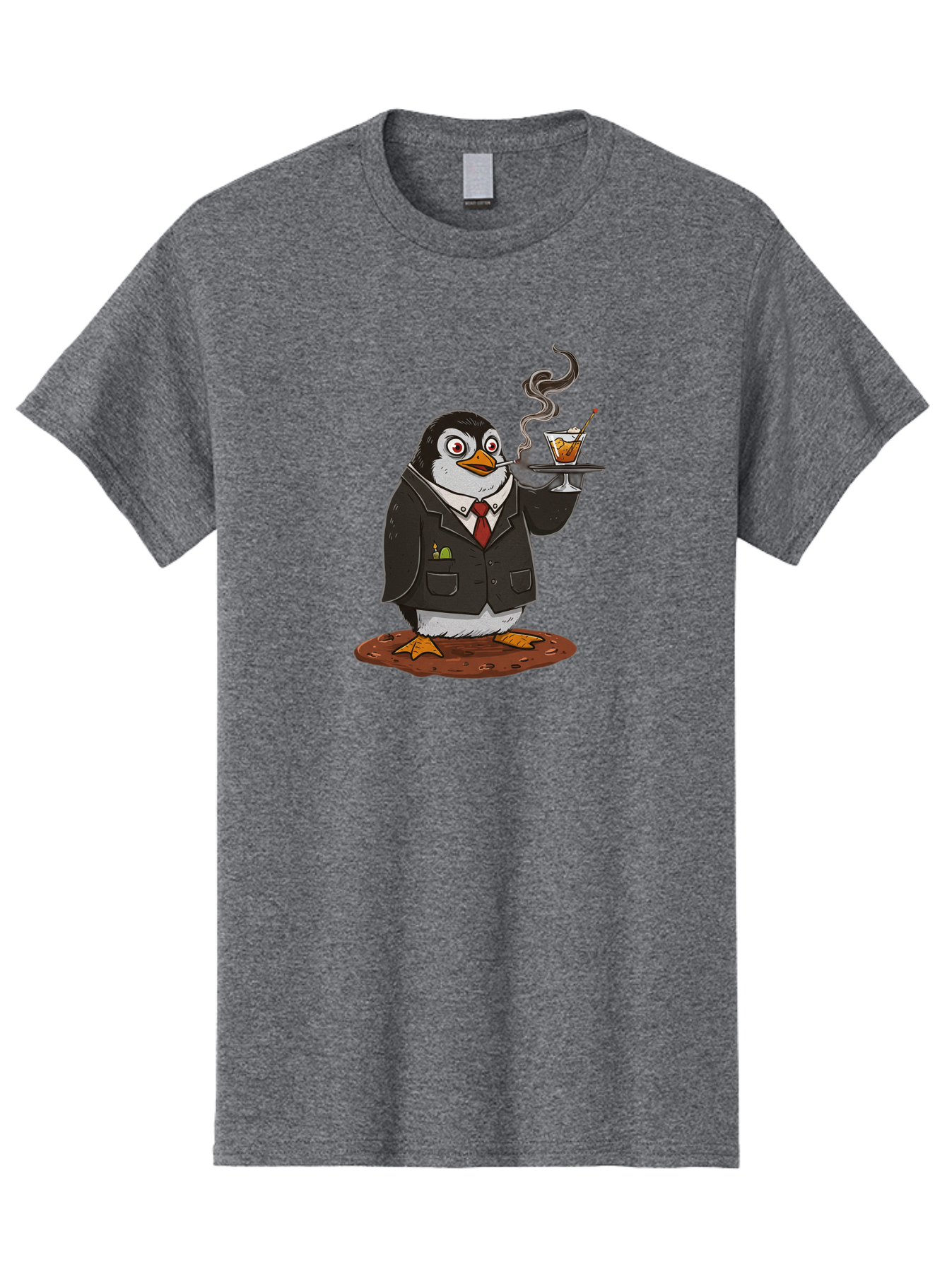 Penguin-Bartender-14 Men'S Graphic Tee, 100% Cotton, Comfortable Casual Summer Wear, Machine Washable, Vintage Camera, Old Camera, Antique Camera, Black Camera, Classic Photography, Photography Equipment, Nostalgic Device, Film Camera, Baf971
