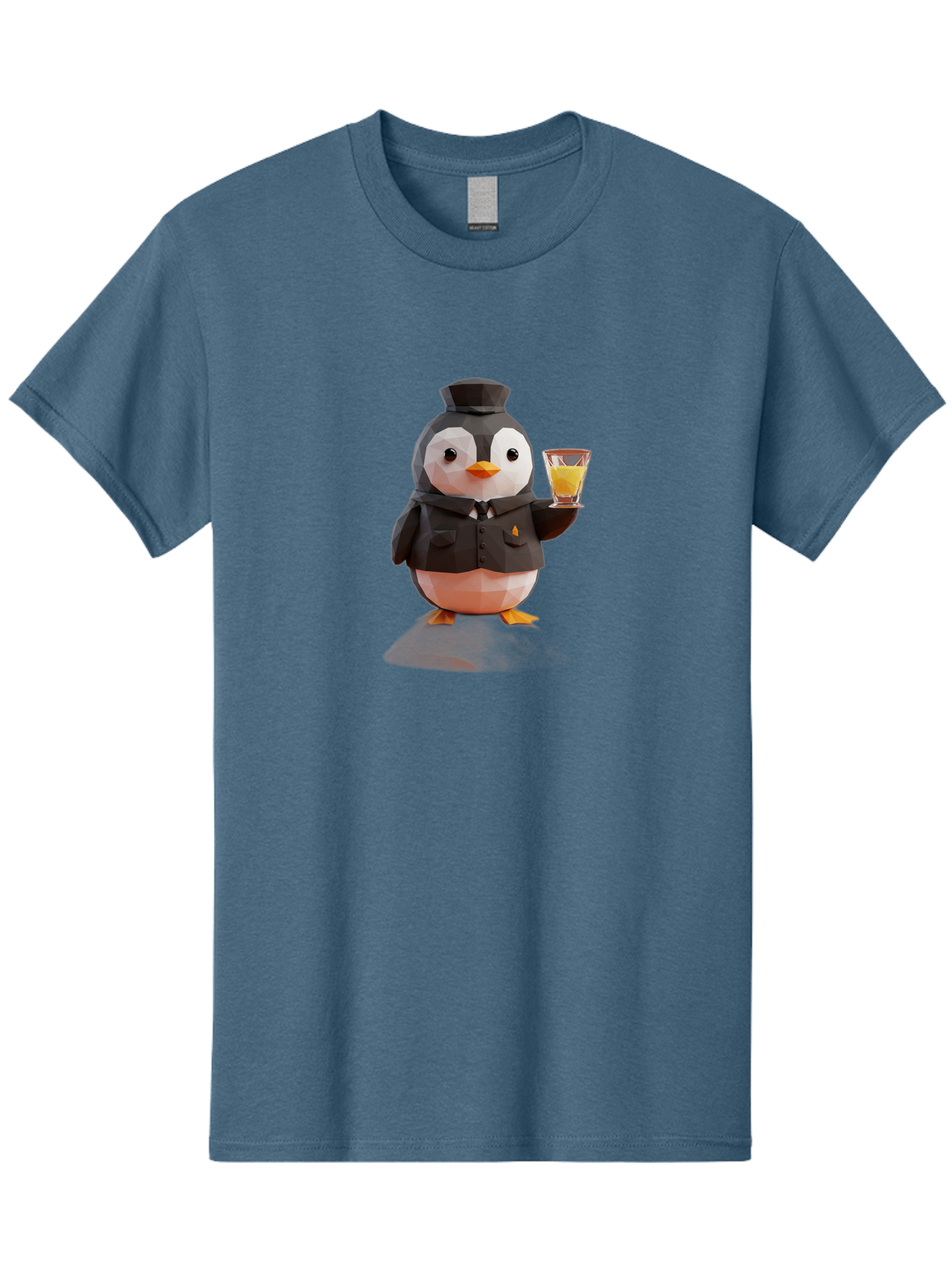 Penguin-Bartender-4 Men'S Graphic Tee, 100% Cotton, Comfortable Casual Summer Wear, Machine Washable, Vintage Camera, Old Camera, Antique Camera, Black Camera, Classic Photography, Photography Equipment, Nostalgic Device, Film Camera, Baf974