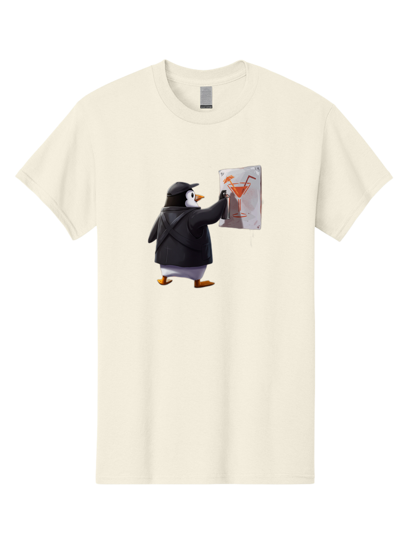 Penguin-Bartender-5 Men'S Graphic Tee, 100% Cotton, Comfortable Casual Summer Wear, Machine Washable, Vintage Camera, Old Camera, Antique Camera, Black Camera, Classic Photography, Photography Equipment, Nostalgic Device, Film Camera, Baf975