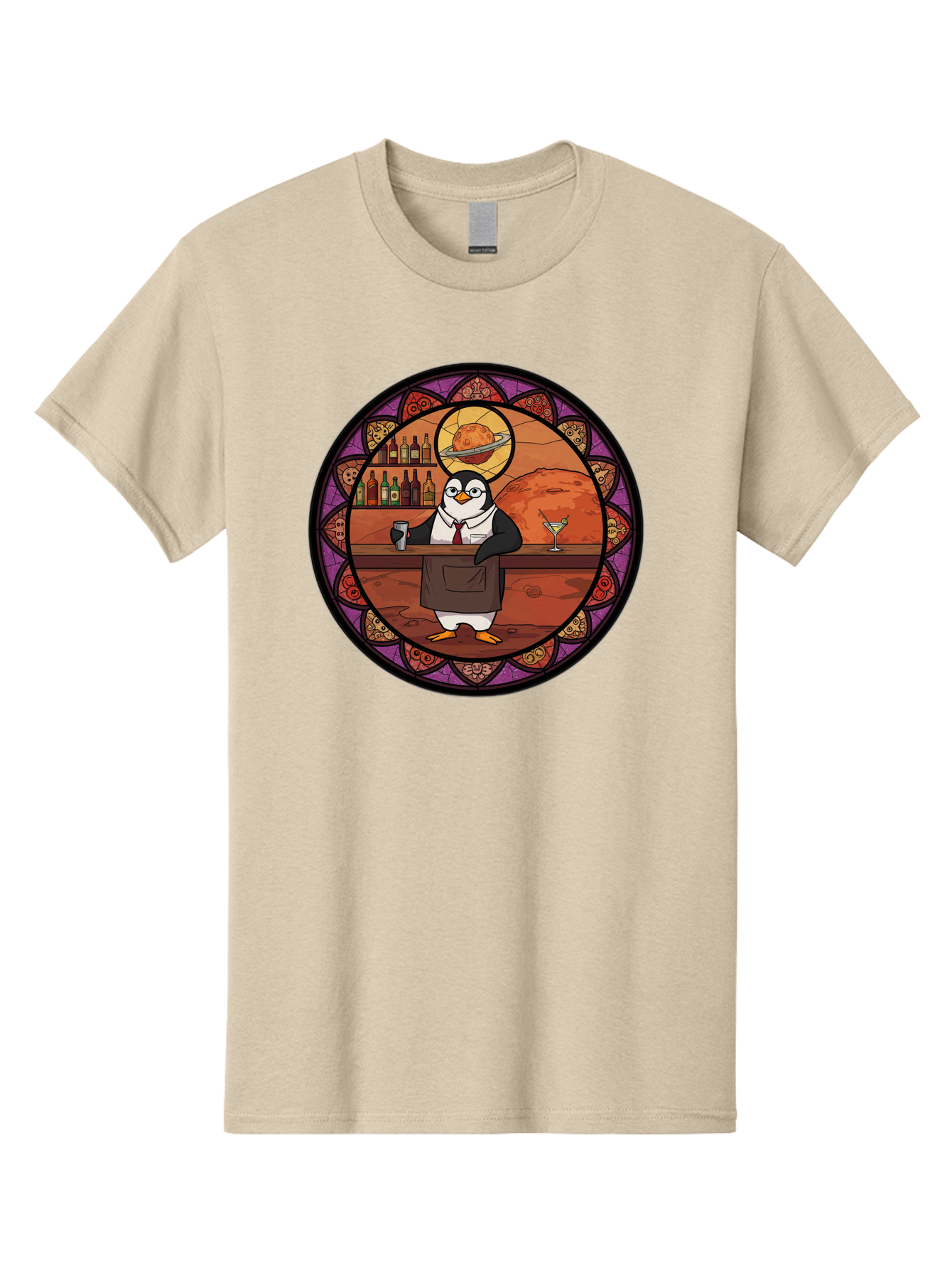 Penguin-Bartender-6 Men'S Graphic Tee, 100% Cotton, Comfortable Casual Summer Wear, Machine Washable, Vintage Camera, Old Camera, Antique Camera, Black Camera, Classic Photography, Photography Equipment, Nostalgic Device, Film Camera, Baf976