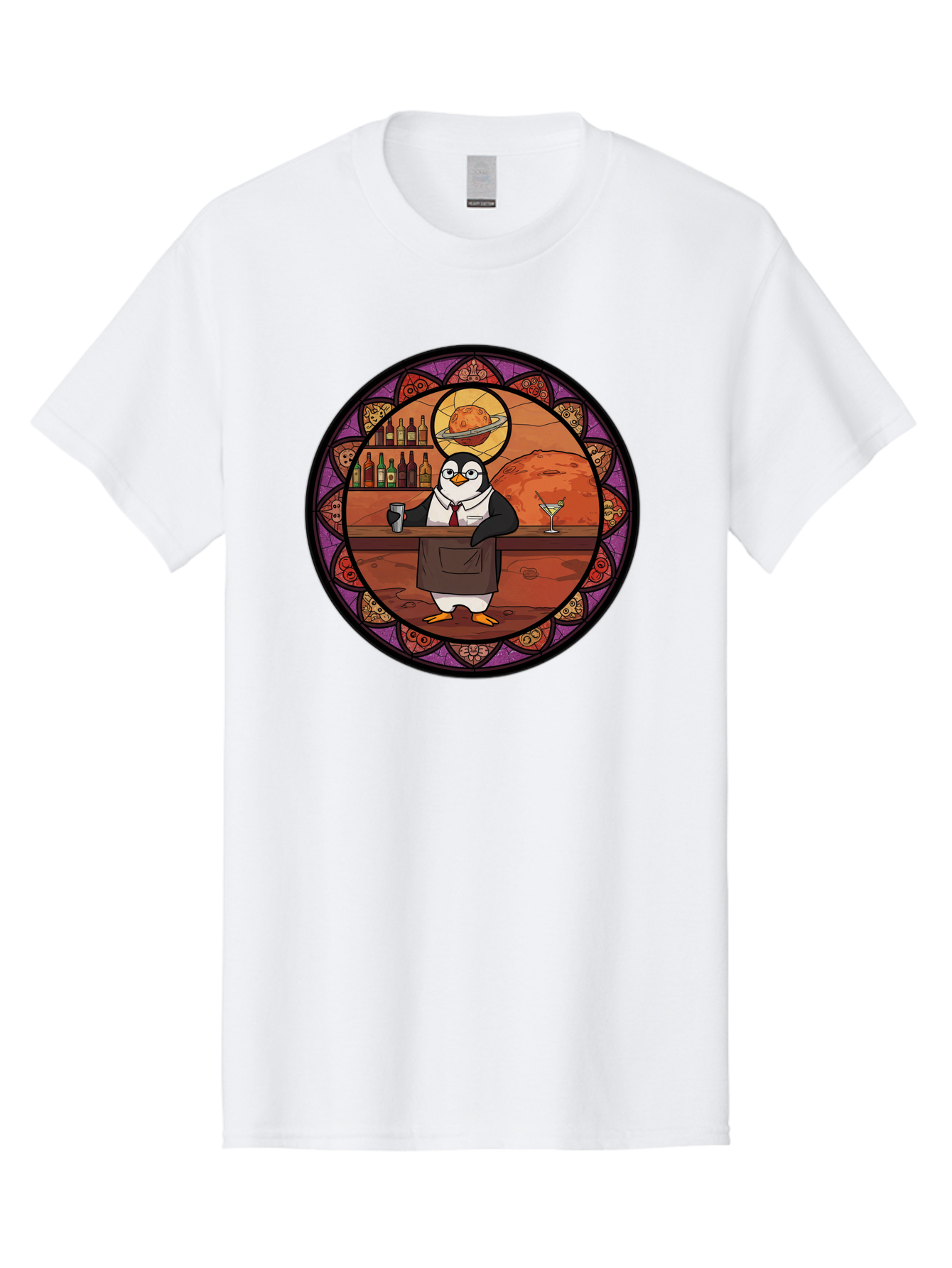 Penguin-Bartender-6 Men'S Graphic Tee, 100% Cotton, Comfortable Casual Summer Wear, Machine Washable, Vintage Camera, Old Camera, Antique Camera, Black Camera, Classic Photography, Photography Equipment, Nostalgic Device, Film Camera, Baf976