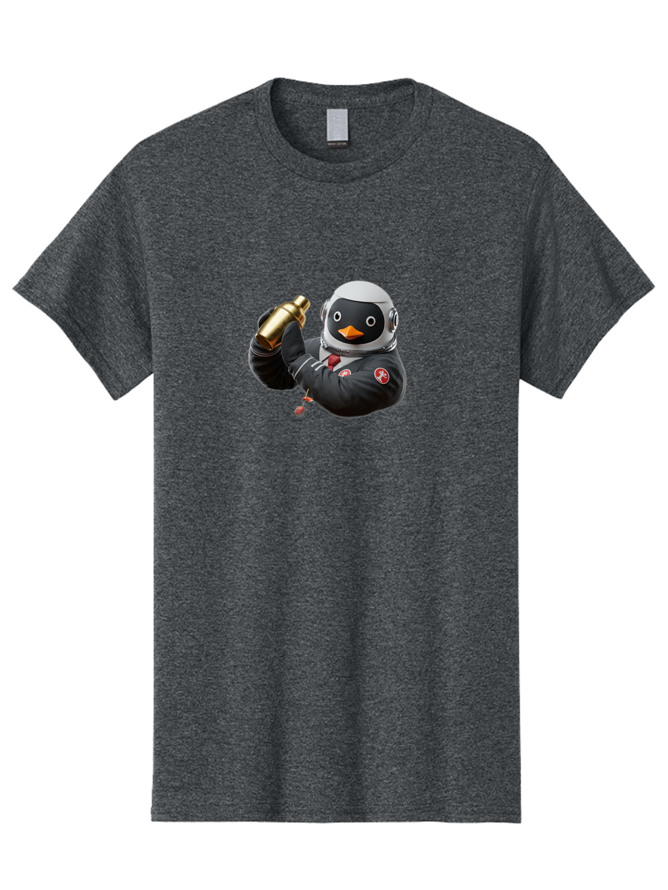 Penguin-In-Space-Suit Men'S Graphic Tee, 100% Cotton, Comfortable Casual Summer Wear, Machine Washable, Vintage Camera, Old Camera, Antique Camera, Black Camera, Classic Photography, Photography Equipment, Nostalgic Device, Film Camera, Baf981