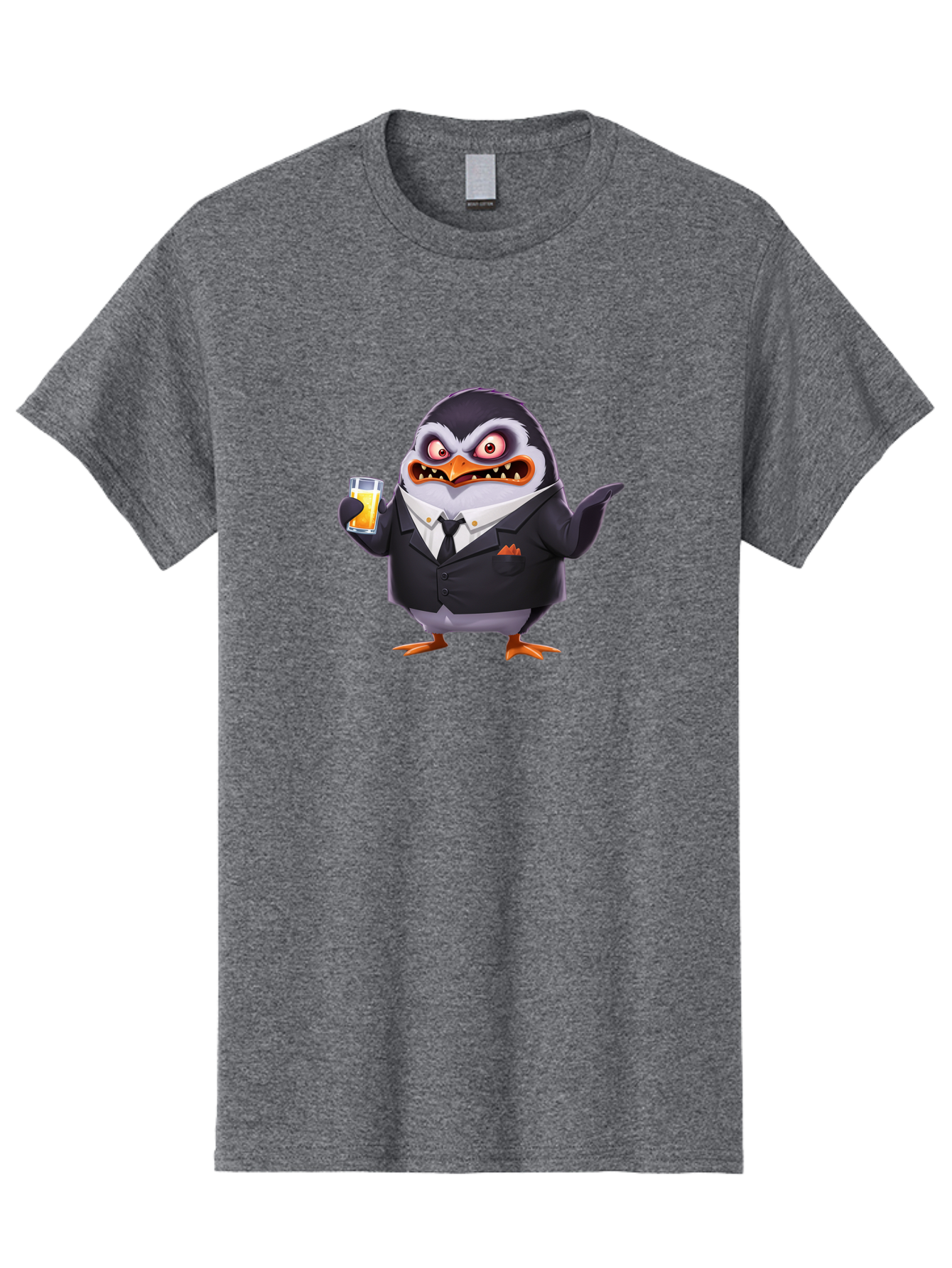 Penguin-In-Suit-1 Men'S Graphic Tee, 100% Cotton, Comfortable Casual Summer Wear, Machine Washable, Vintage Camera, Old Camera, Antique Camera, Black Camera, Classic Photography, Photography Equipment, Nostalgic Device, Film Camera, Camera Art Baf983