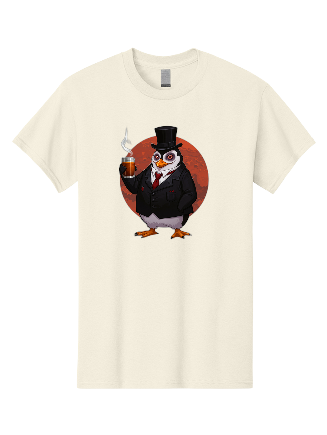 Penguin-In-Suit-4 Men'S Graphic Tee, 100% Cotton, Comfortable Casual Summer Wear, Machine Washable, Vintage Camera, Old Camera, Antique Camera, Black Camera, Classic Photography, Photography Equipment, Nostalgic Device, Film Camera, Camera Art Baf986