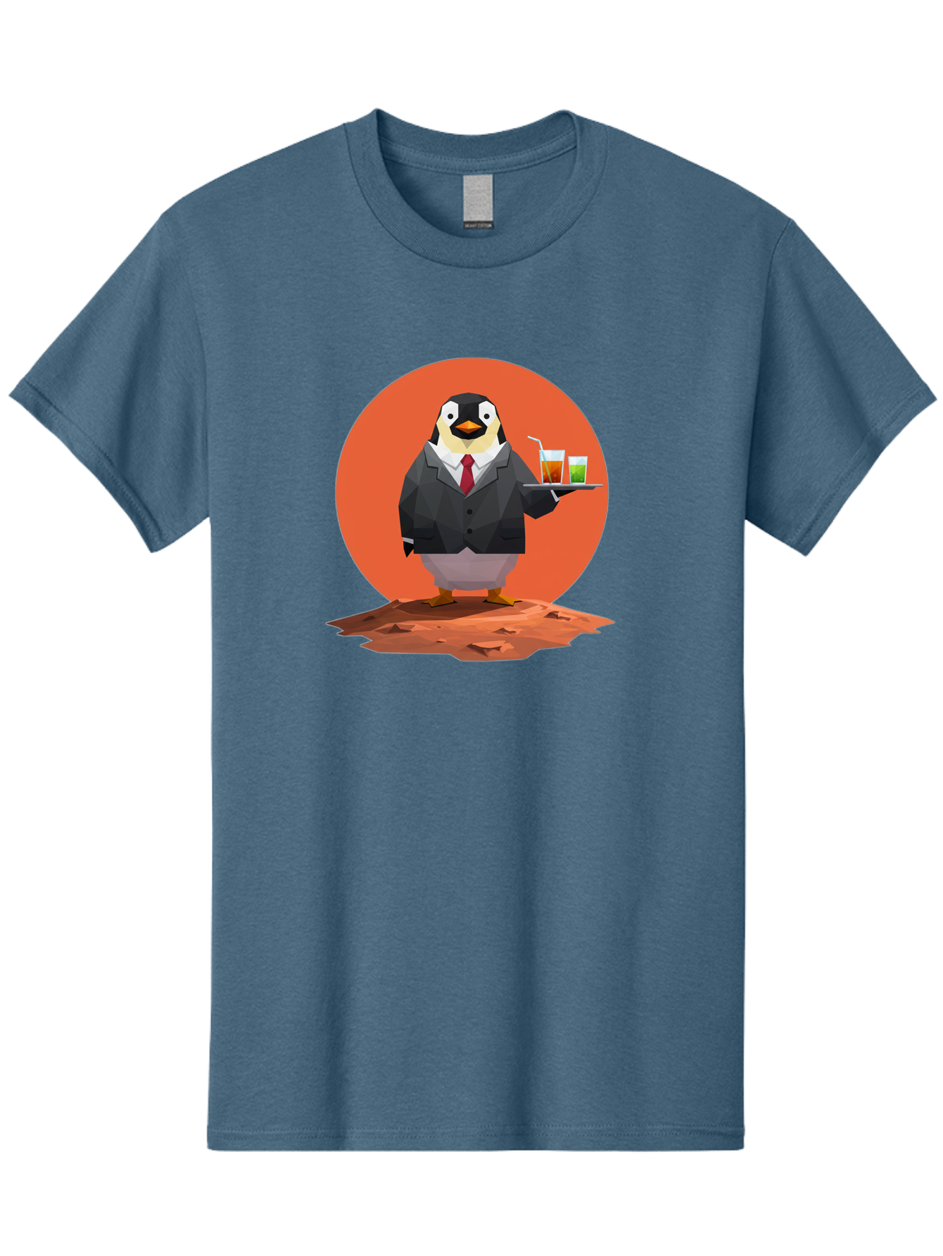 Penguin-Waiter-1 Men'S Graphic Tee, 100% Cotton, Comfortable Casual Summer Wear, Machine Washable, Vintage Camera, Old Camera, Antique Camera, Black Camera, Classic Photography, Photography Equipment, Nostalgic Device, Film Camera, Camera Art Baf988